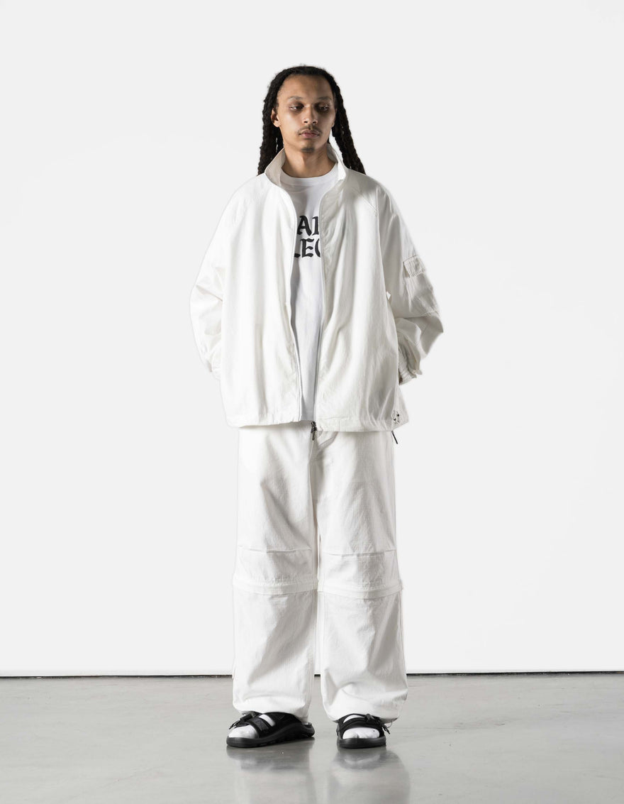 7566 Hemp Ripstop Track Jacket White
