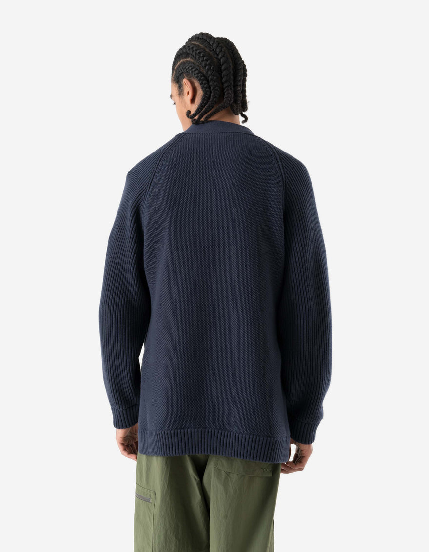 7272 Maharishi Knitted Kimono Navy