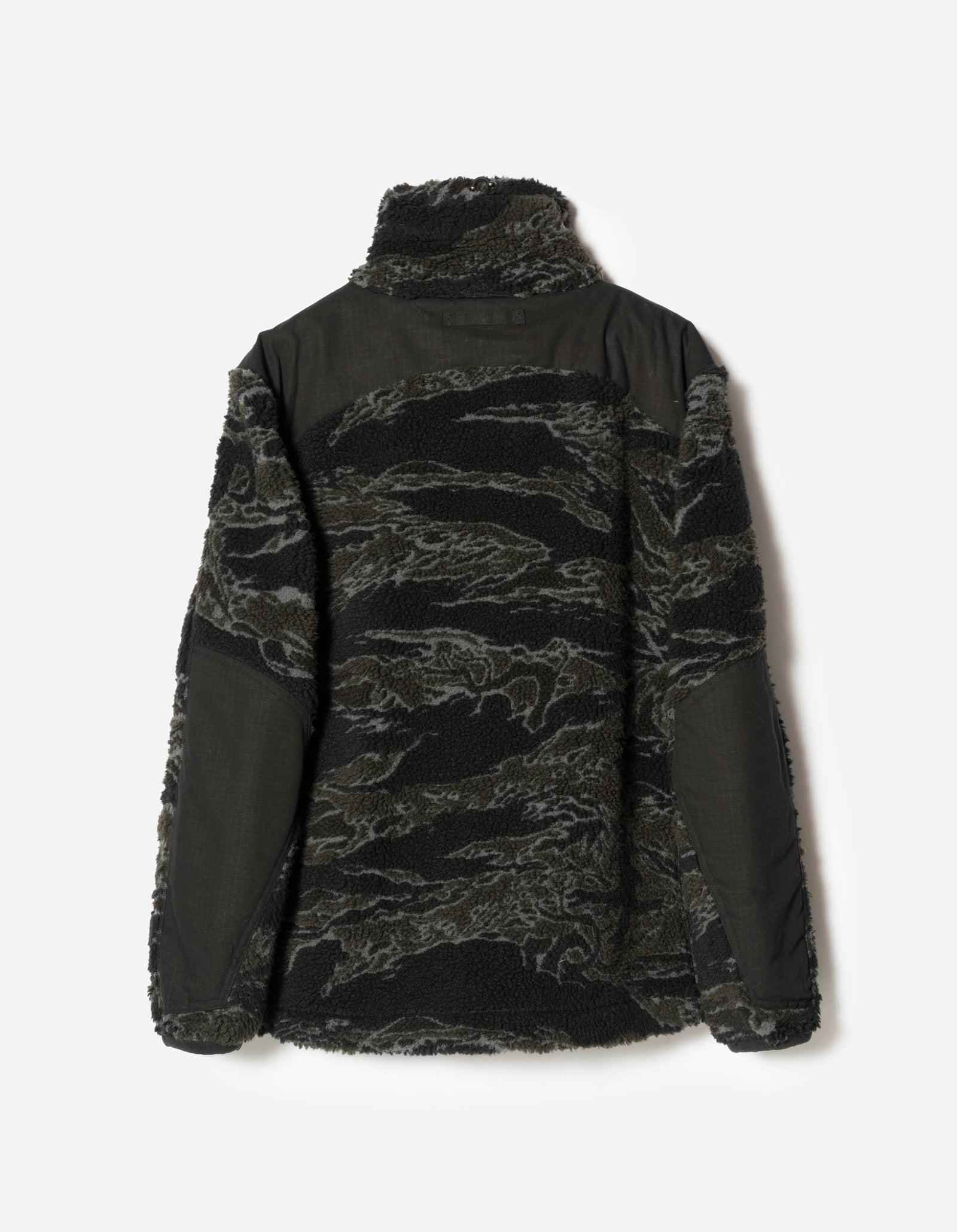7275 Camo Asym Sherpa Fleece Jacket Subdued Night