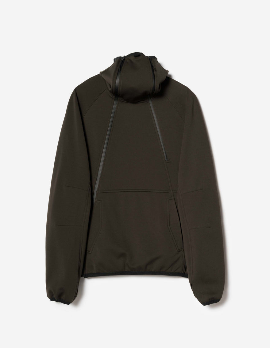 7228 Cordura Fleece Tech Hoody Brown
