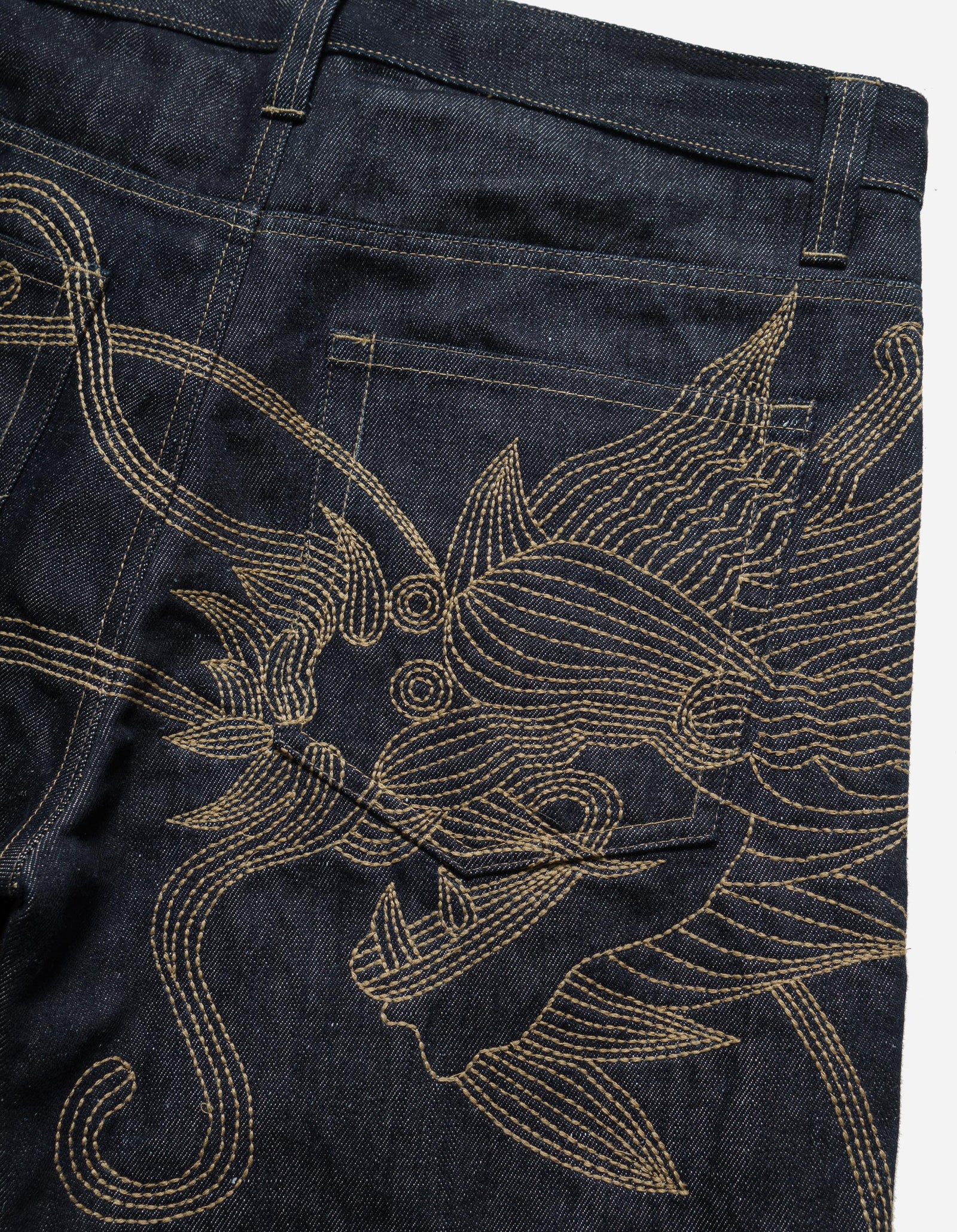 6060 Dragon Hemp Denim Jeans Indigo