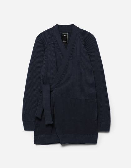 7272 Maharishi Knitted Kimono Navy