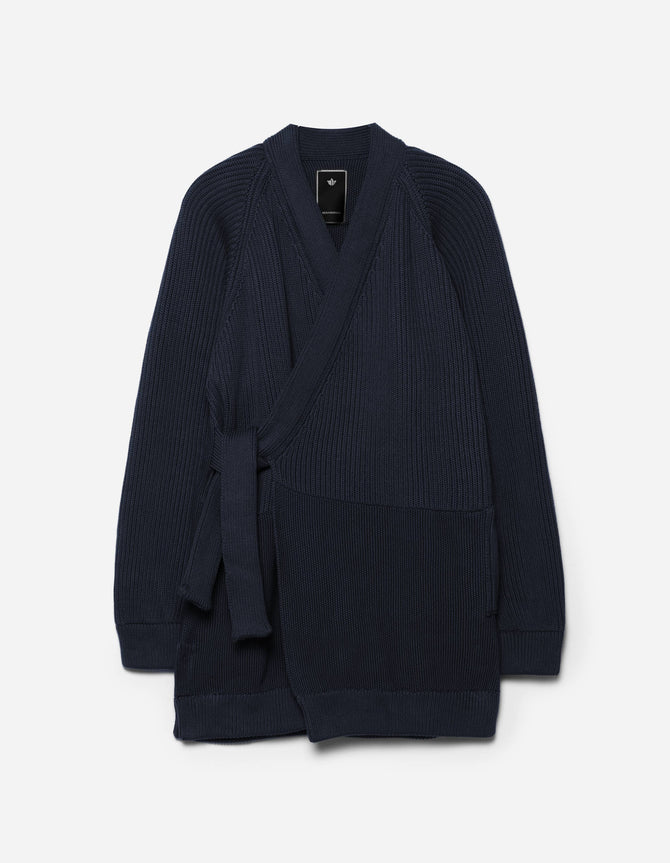 7272 Maharishi Knitted Kimono Navy