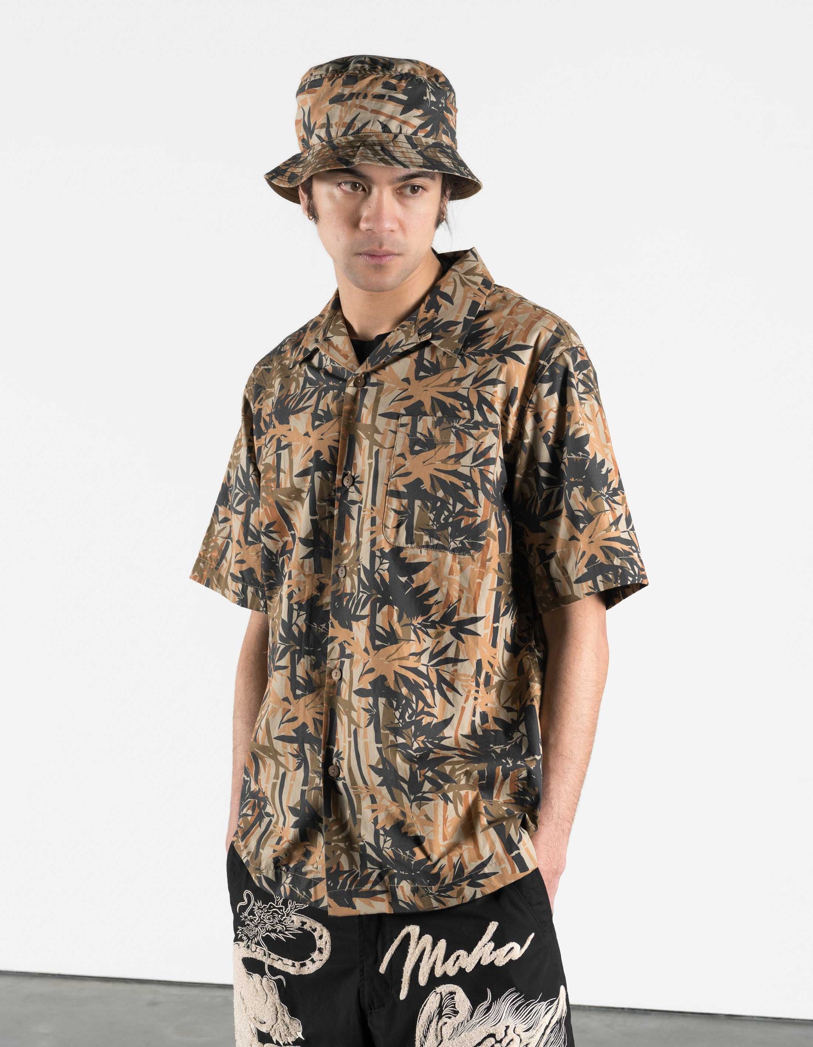 7349 DPM: Bamboo Camp Collar Shirt Woodland