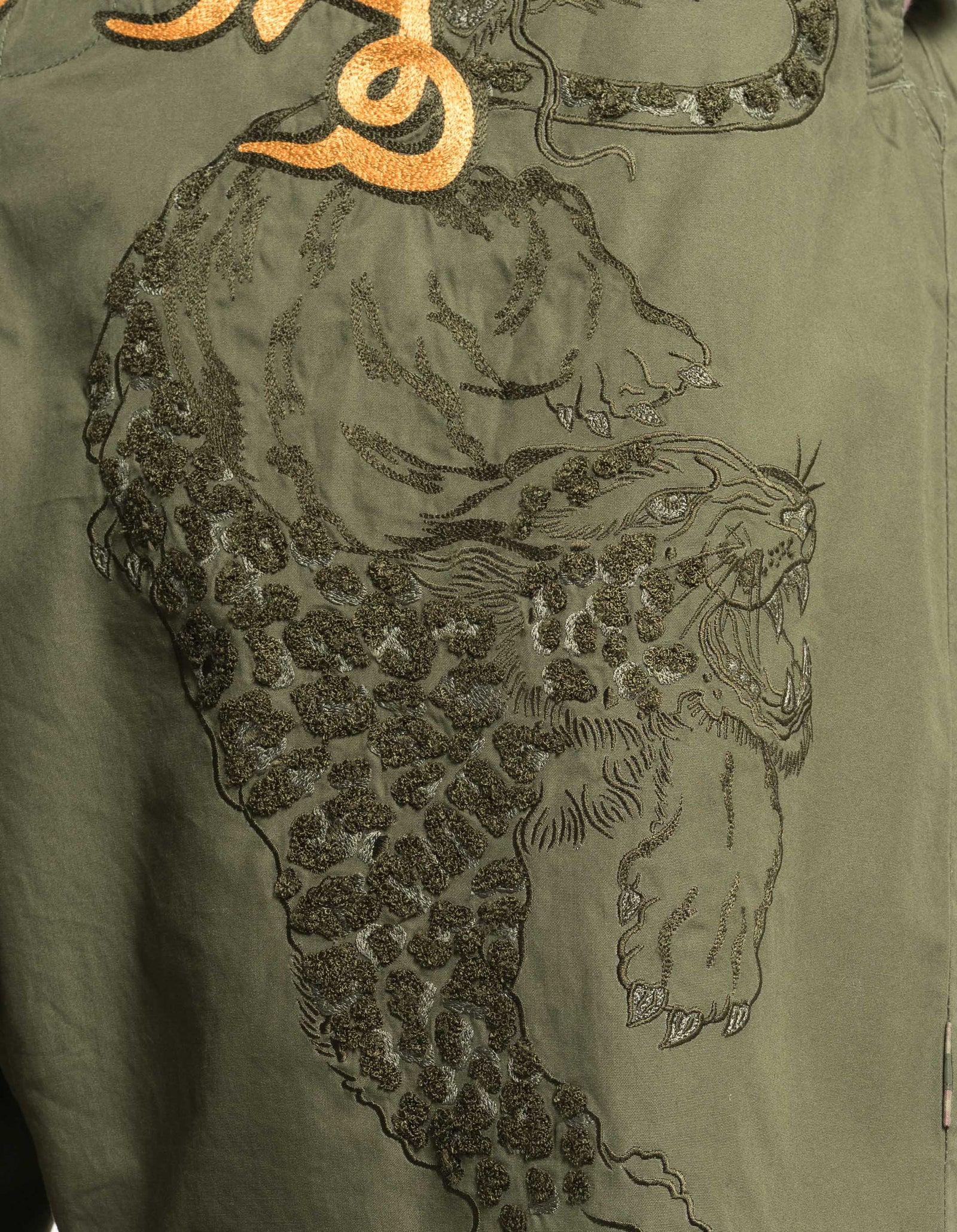 7355 Muay Thai Chimera Trackshorts Olive OG-107F
