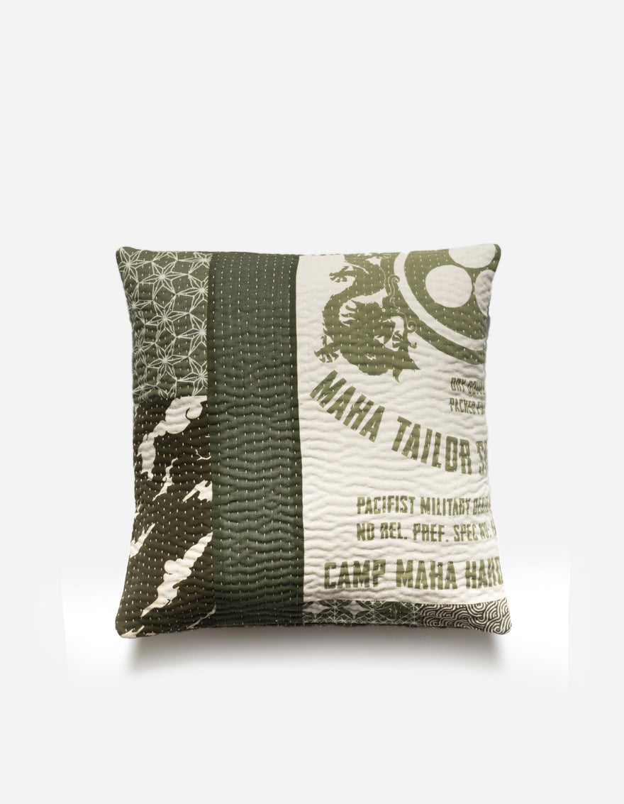7278 Maha Dry Goods Cushion Ecru/Olive