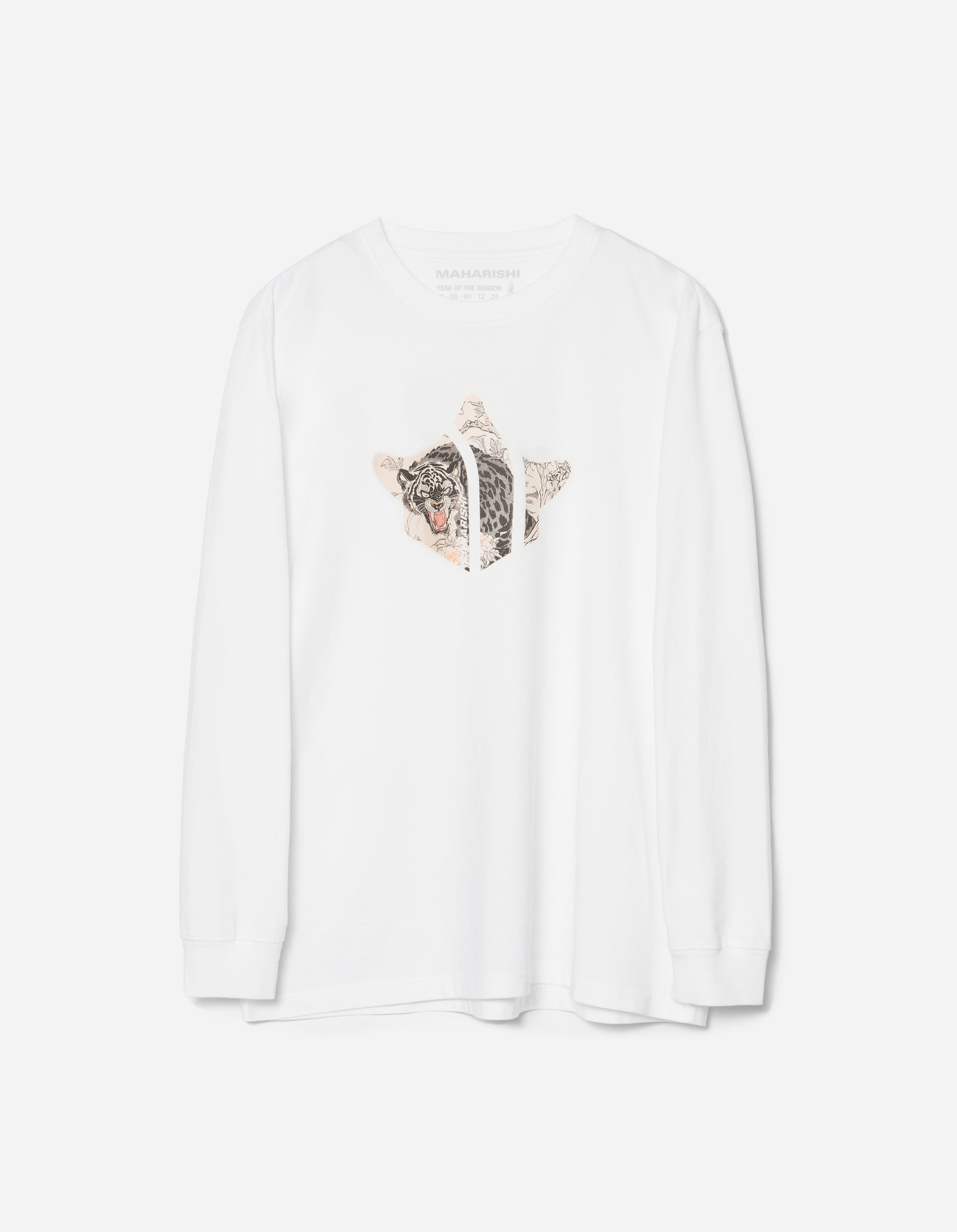 7358 Panther Temple L/S T-Shirt White