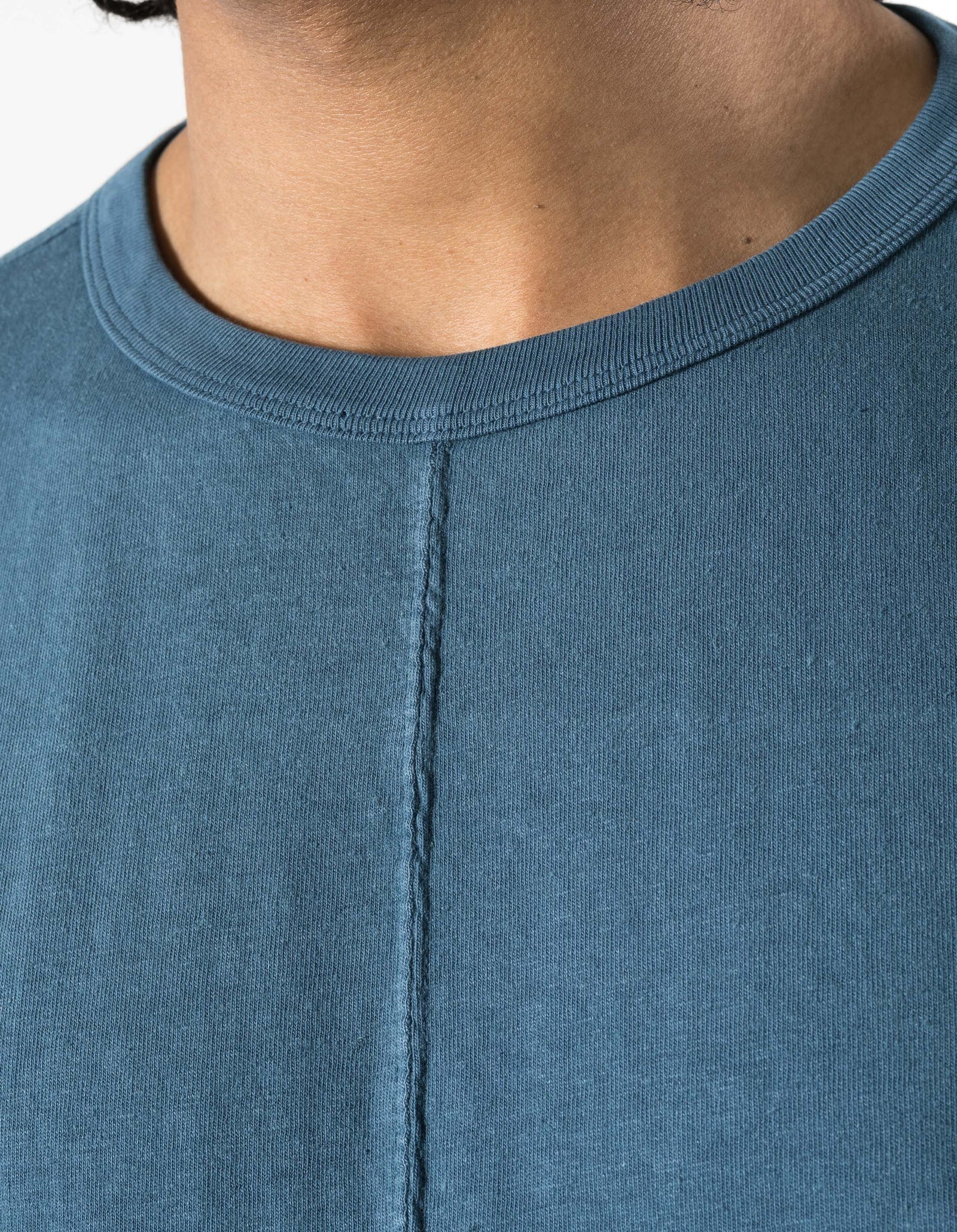 5245 Hemp Cross Loose L/S T-Shirt Airforce Blue