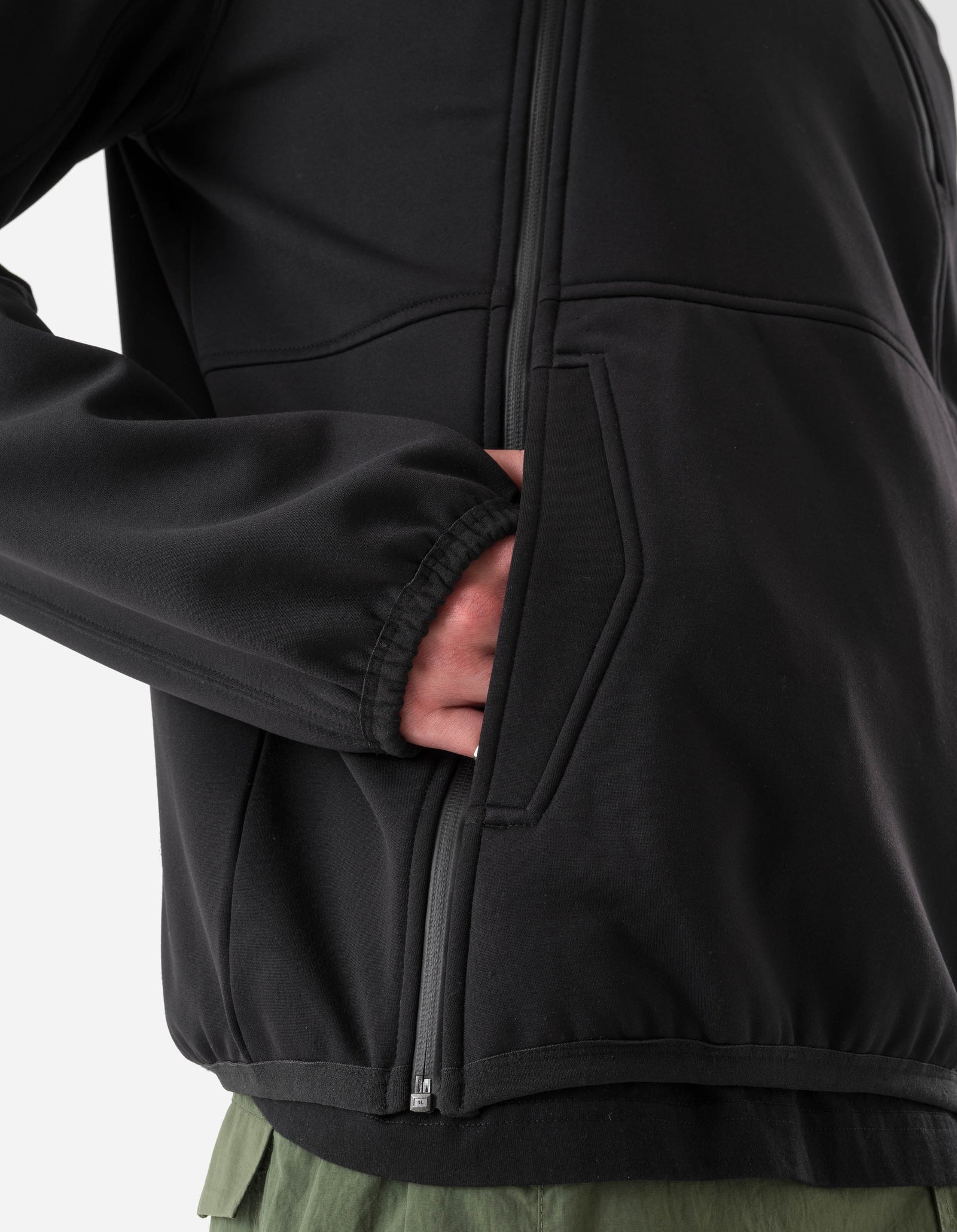 7228 Cordura Fleece Tech Hoody Black