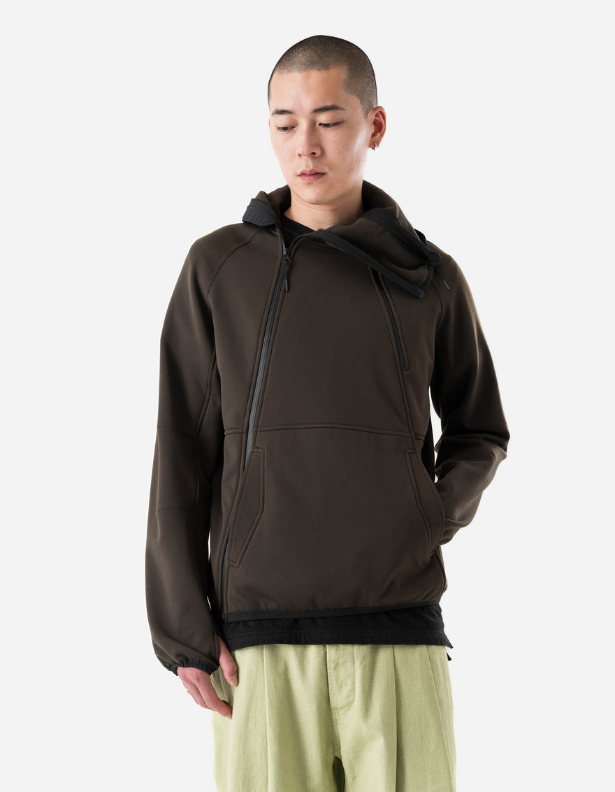 7228 Cordura Fleece Tech Hoody Brown