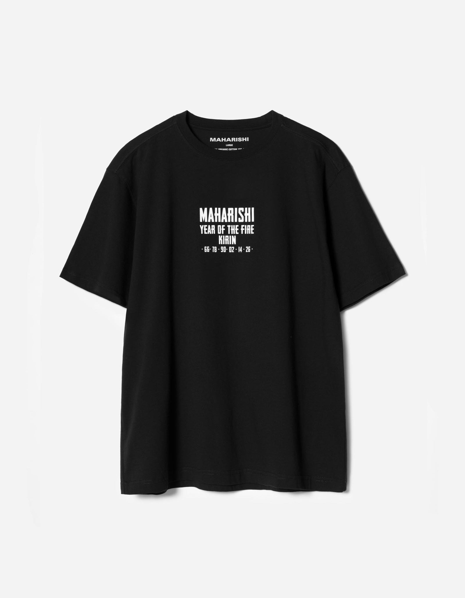7238 Paper Cut Kirin T-Shirt Black