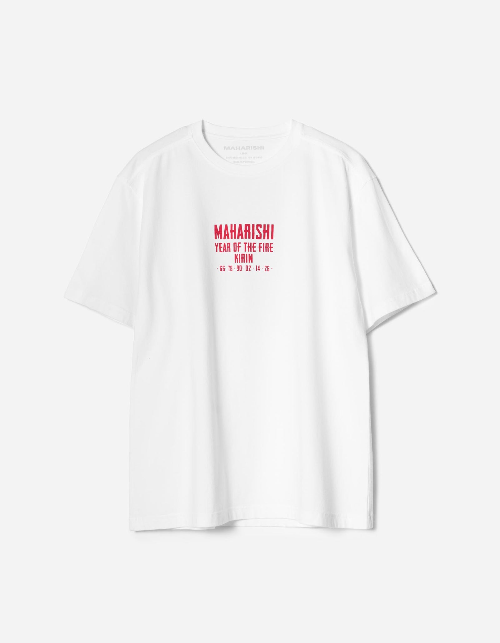 7238 Paper Cut Kirin T-Shirt White