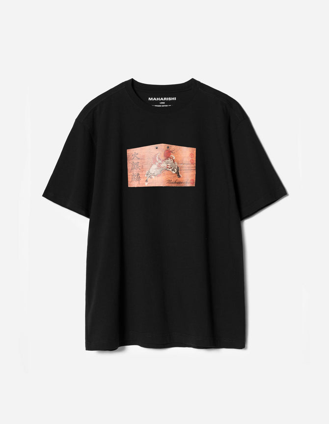 7240 Ema Kirin Plaque T-Shirt Black