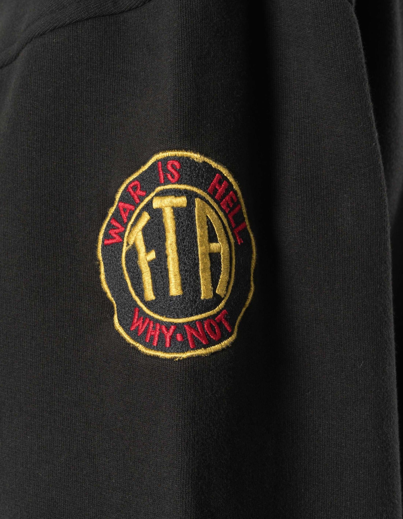 7244 Temple M Vintage Hooded Sweat Black