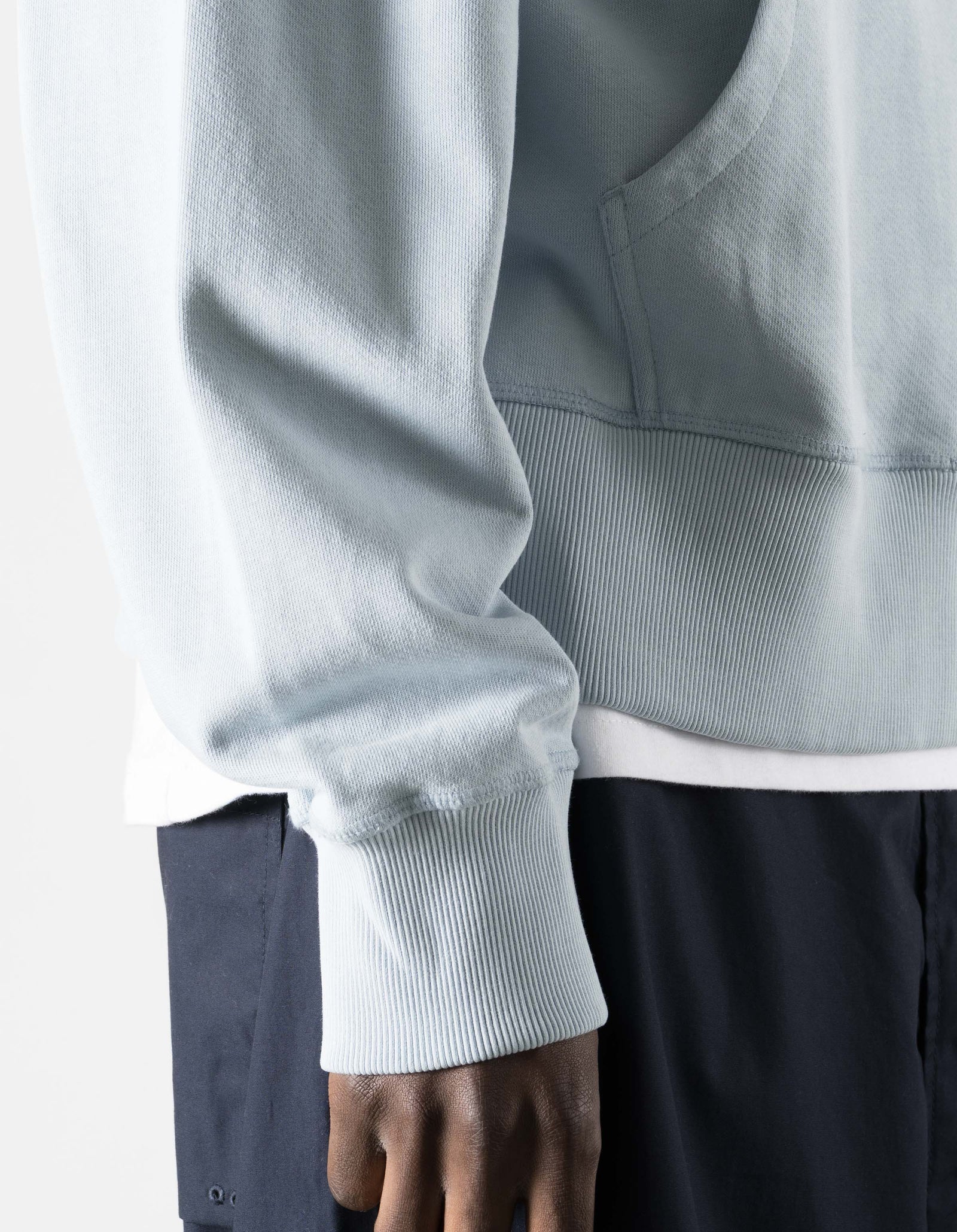 7244 Temple M Vintage Hooded Sweat Light Blue