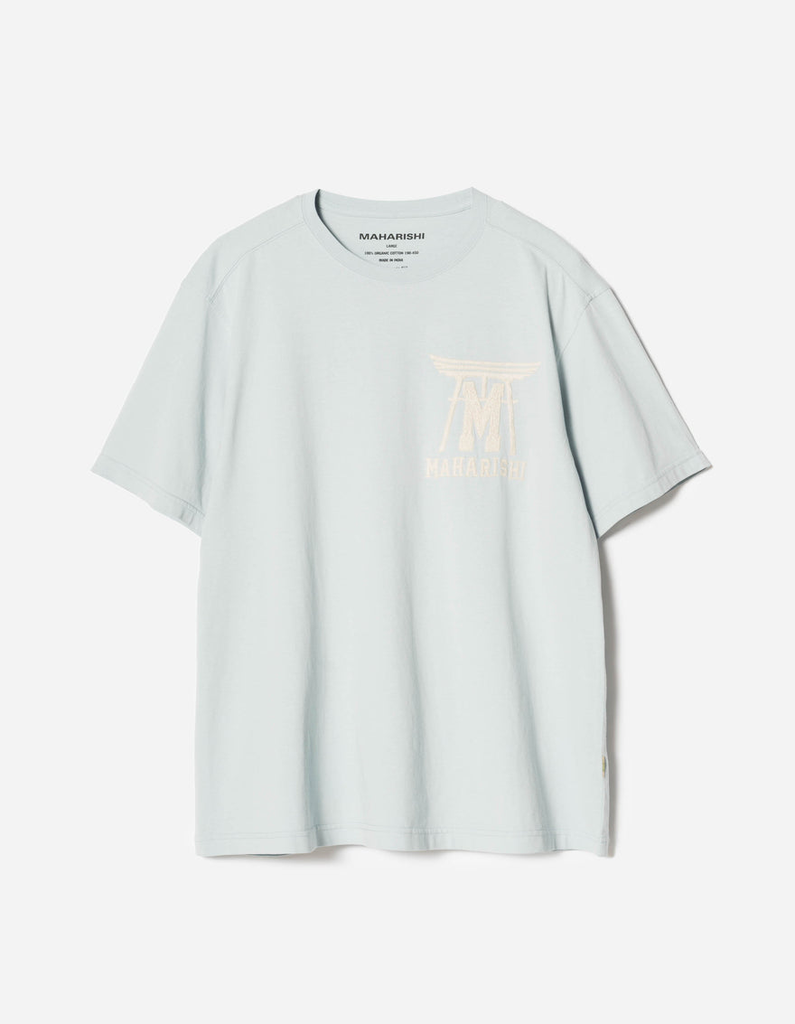 7260 Temple M Vintage S/S T-Shirt Light Blue