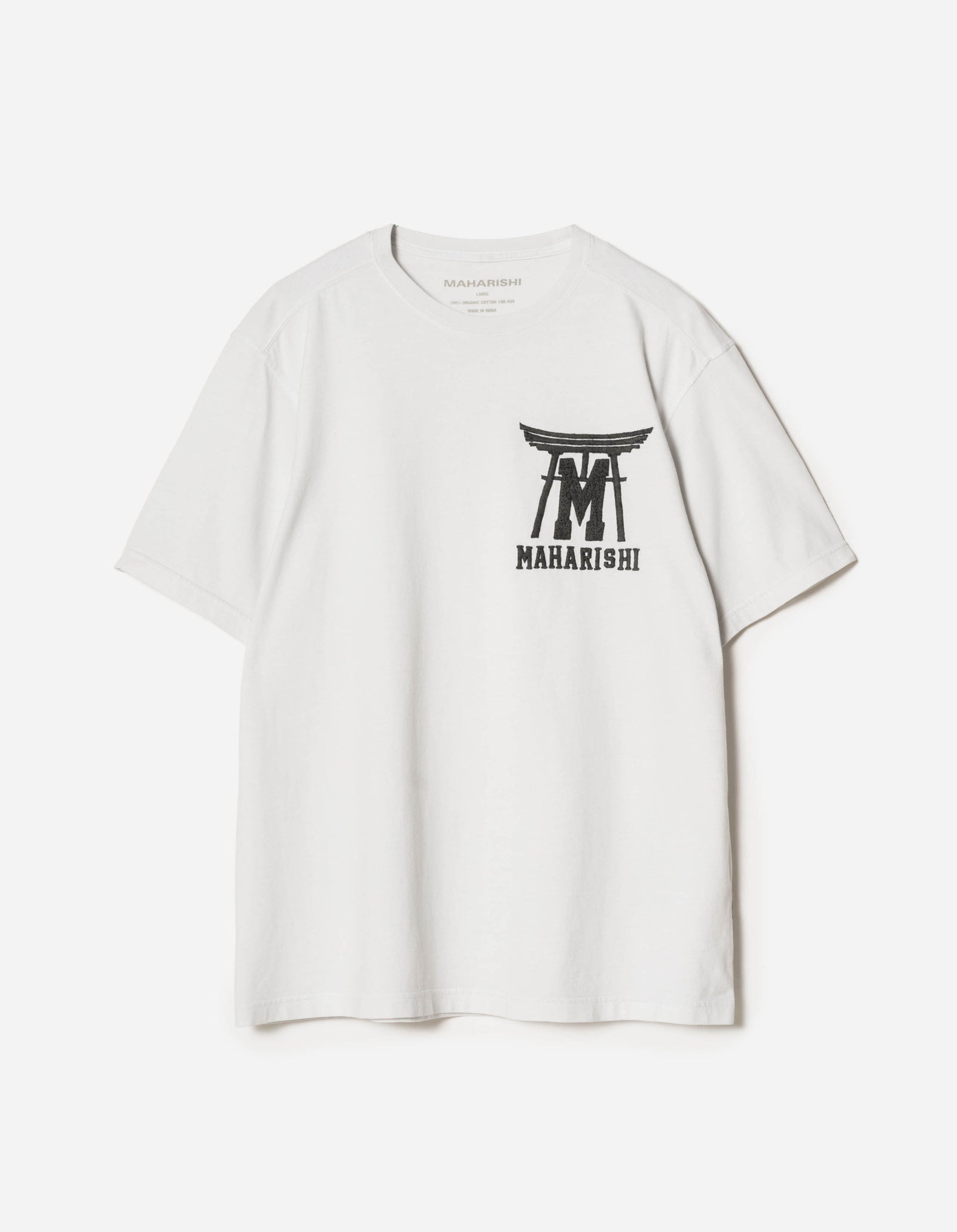 7260 Temple M Vintage S/S T-Shirt White