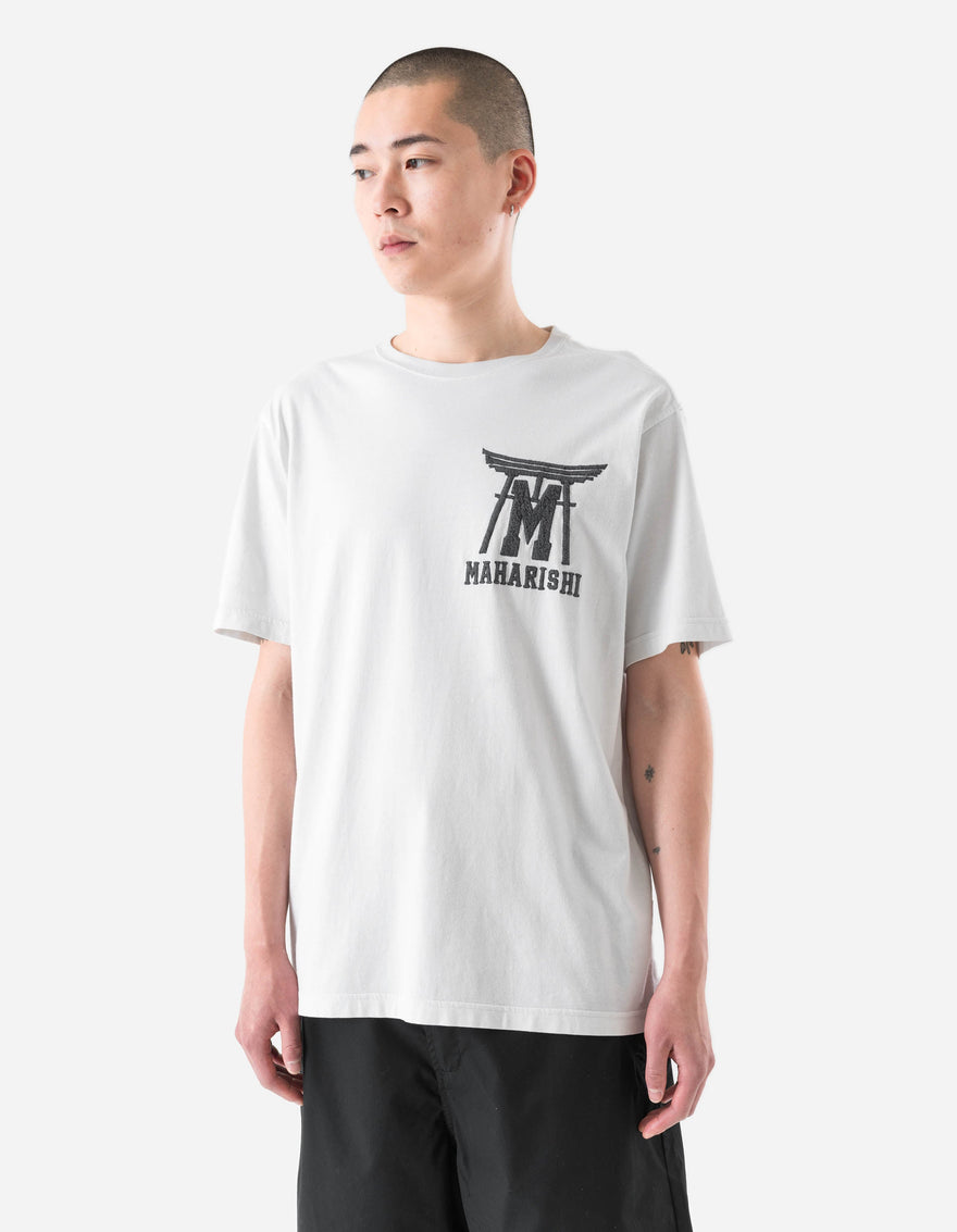 7260 Temple M Vintage S/S T-Shirt White