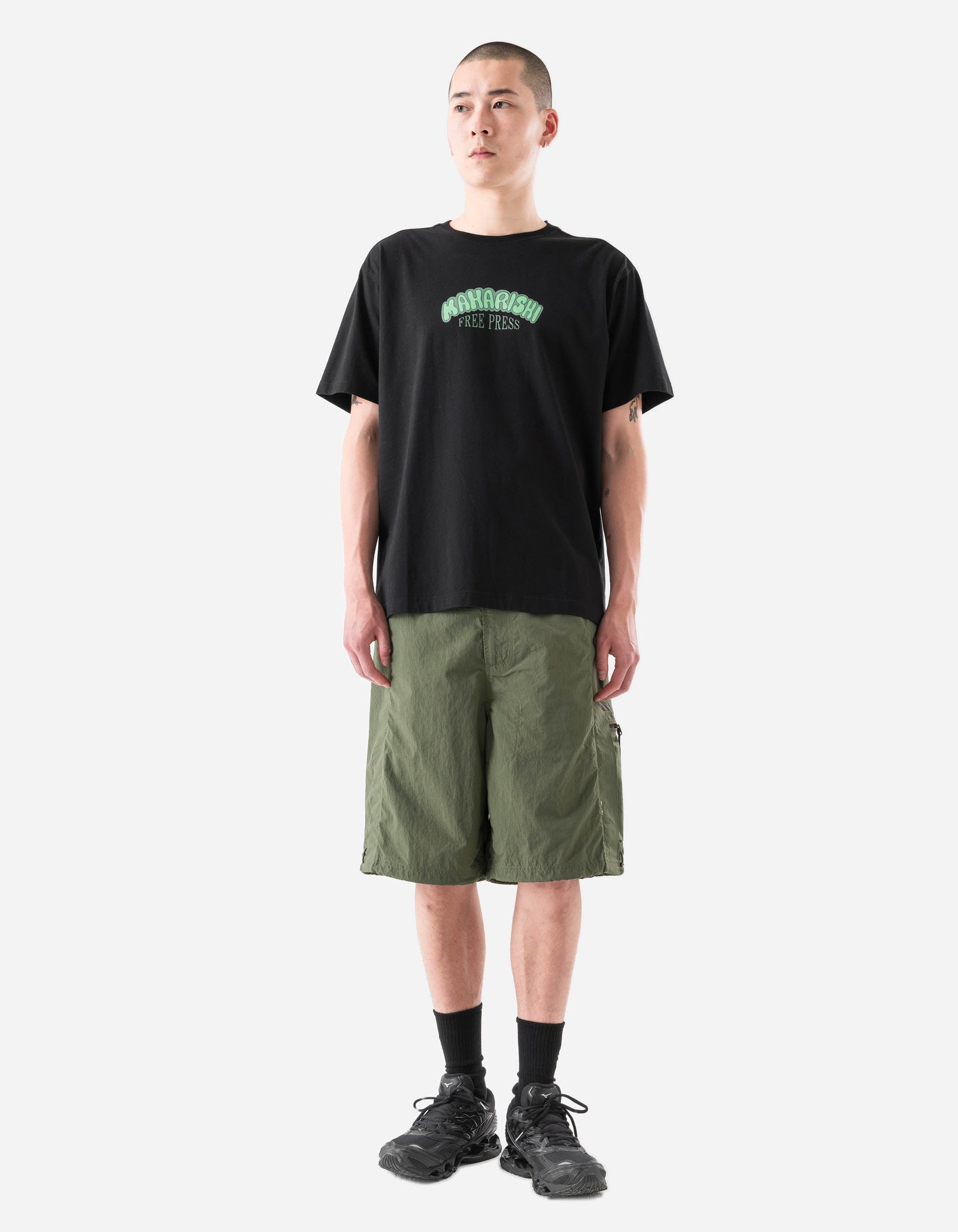 7261 Peace & Love Press S/S T-Shirt Black
