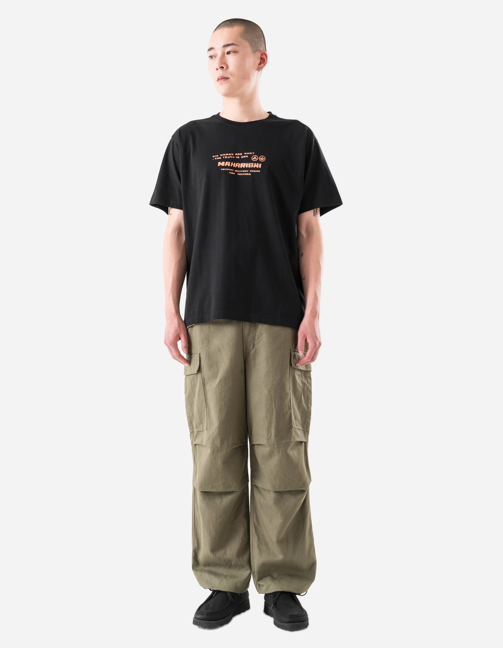 7262 Japanese Menko Card S/S T-Shirt Black