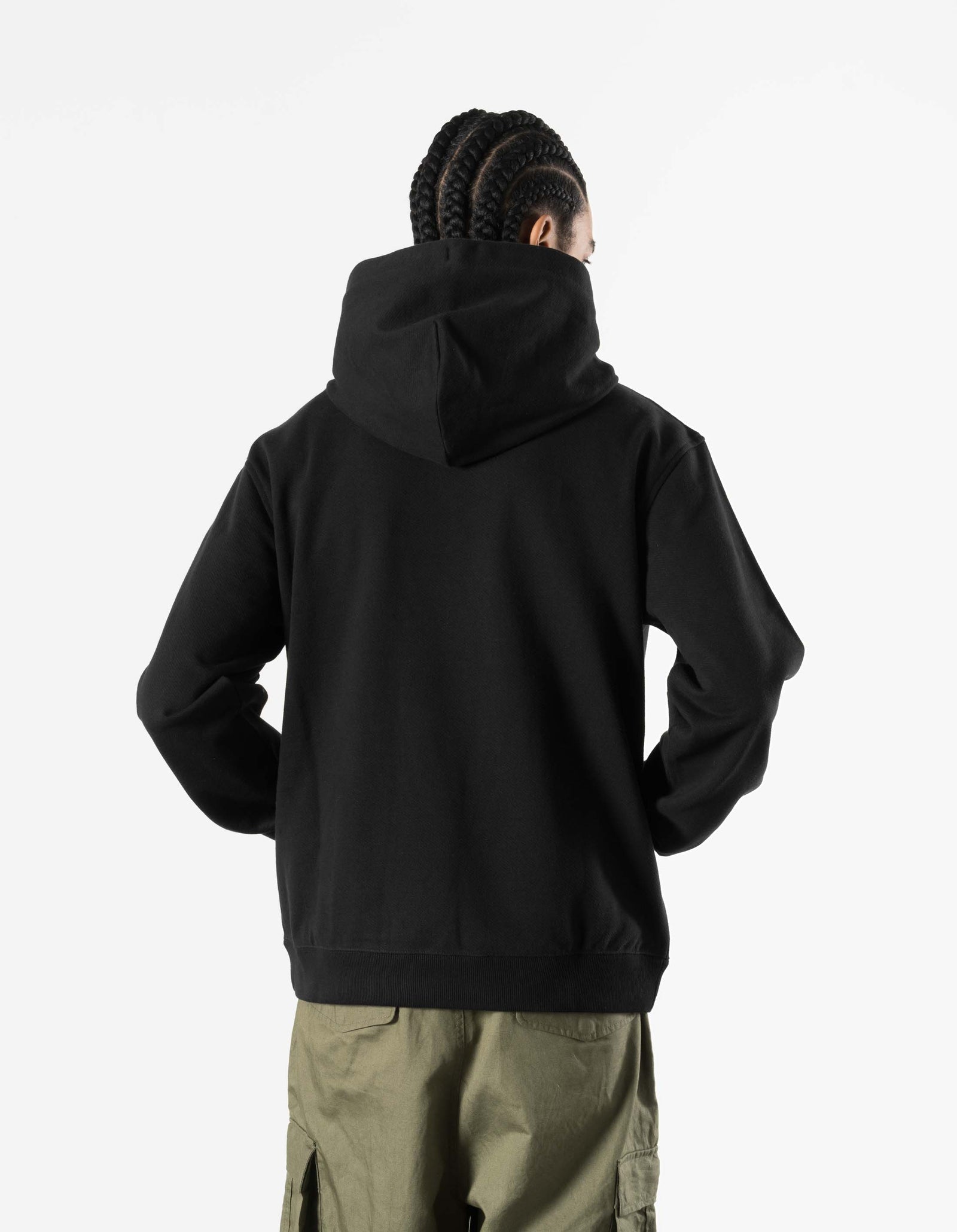 7287 Maharishi Organic Hooded Sweat Black