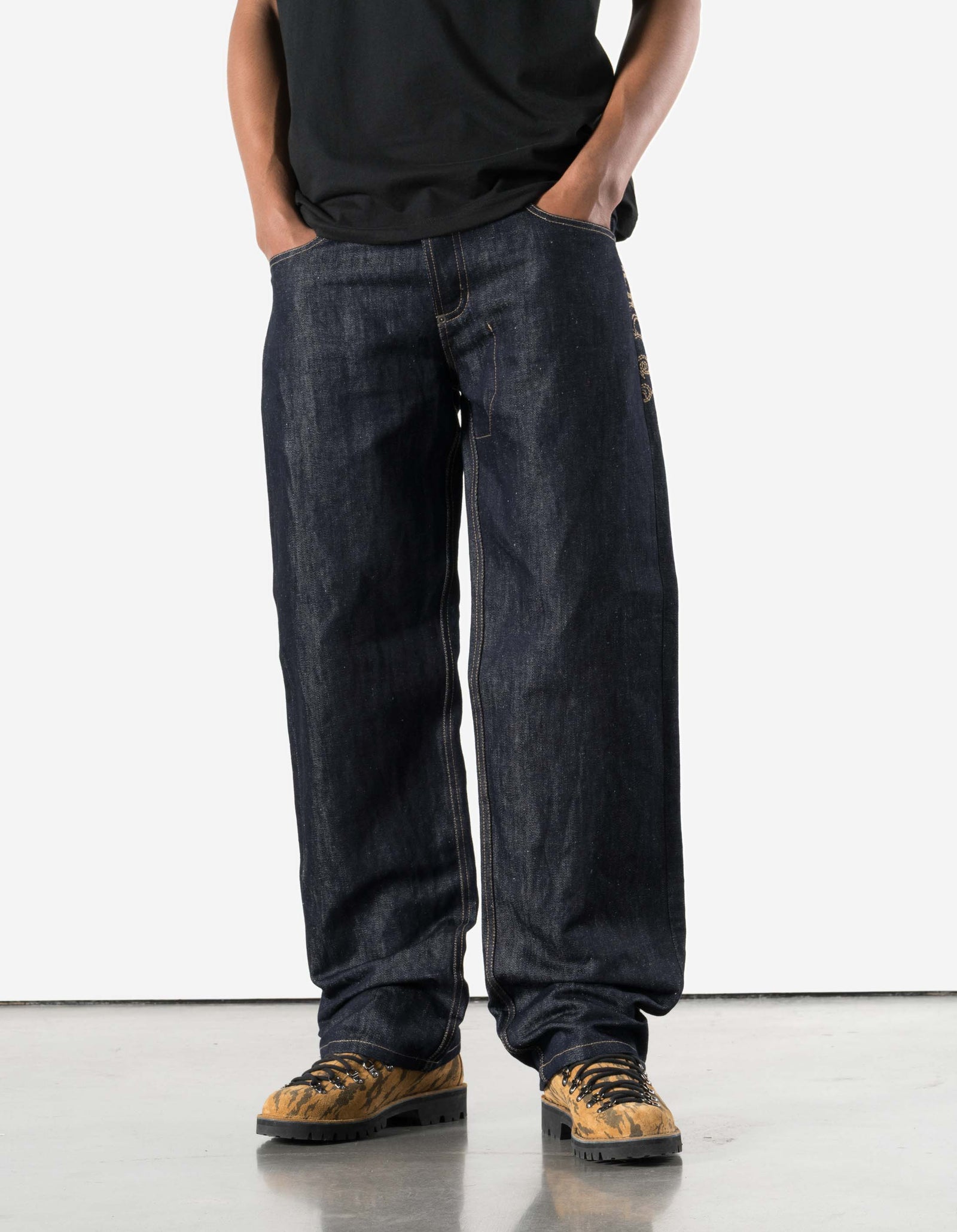 7336 Rising Dragon Hemp Jeans Indigo