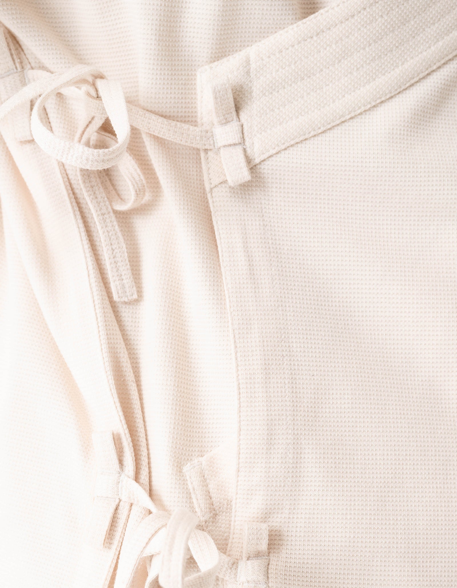 7309 Coolmax® Mesh Asym Monk Shirt Ecru