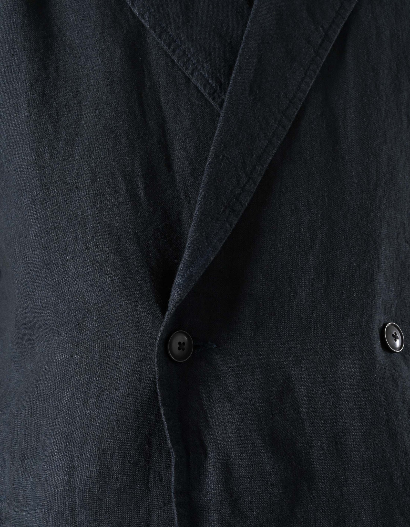 7311 Maha Asym Linen Blazer Navy