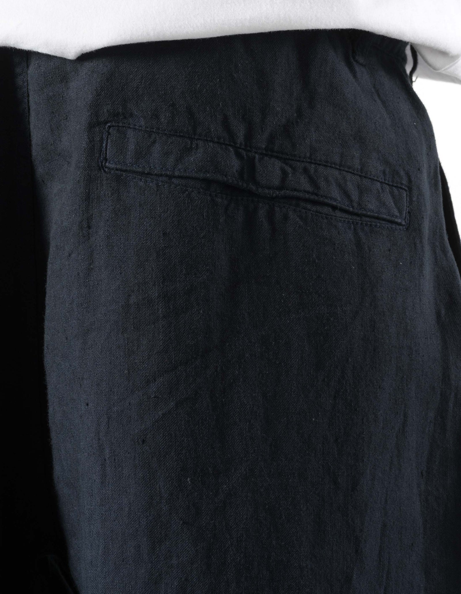 7312 Maha Asym Linen Pleated Pants Navy