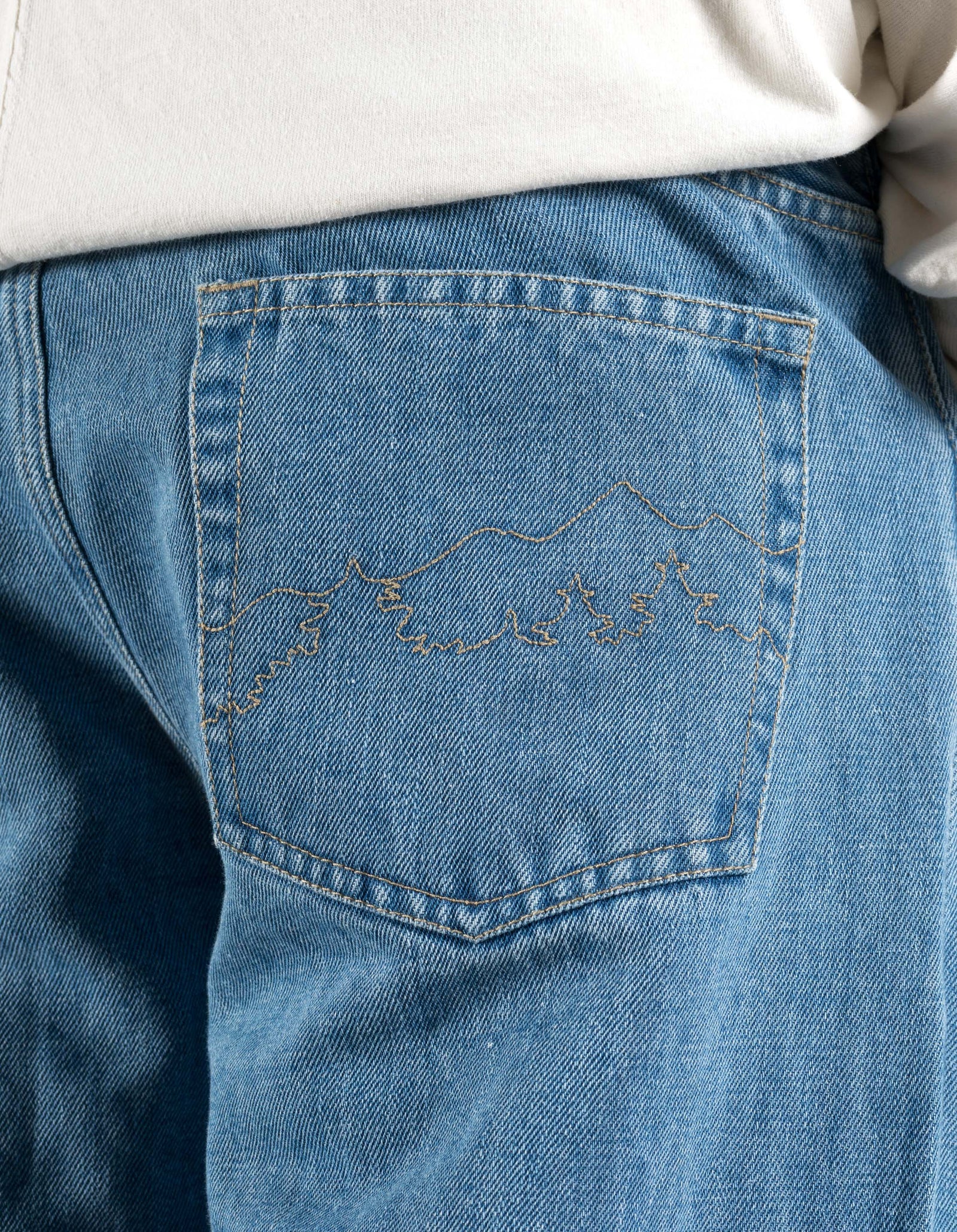7315 Hemp Denim Washed Jeans Washed Indigo