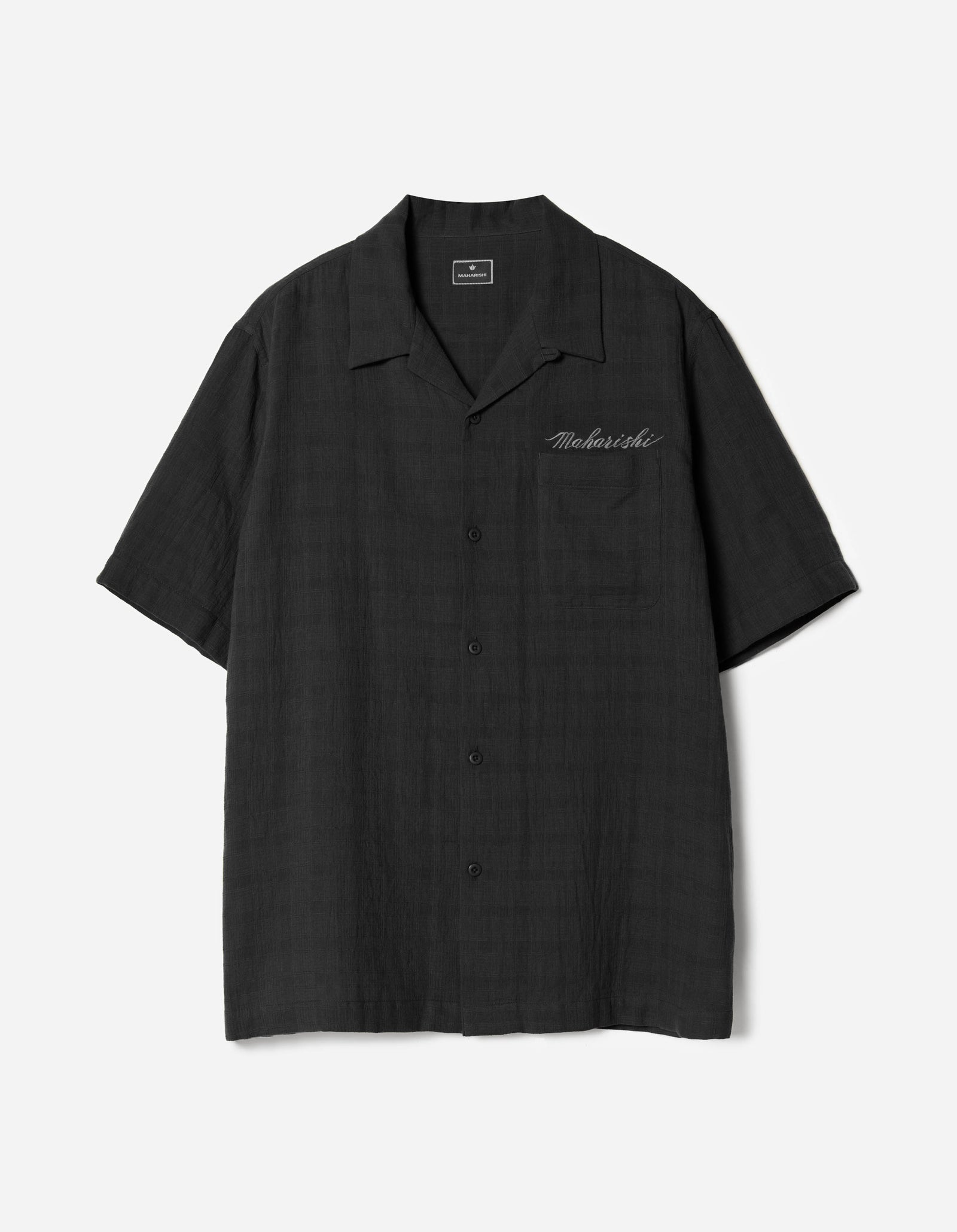 7316 Light Double Voile Cuban Shirt Navy