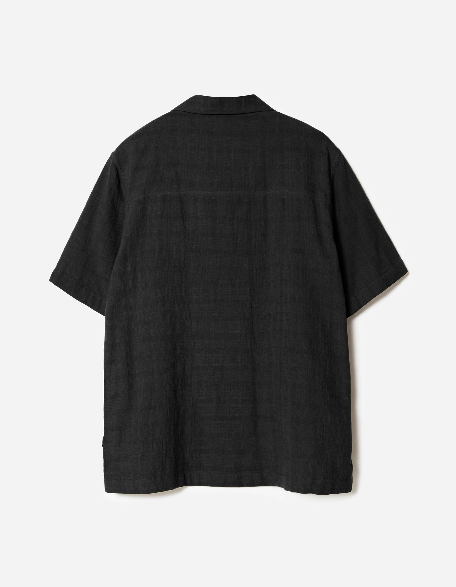 7316 Light Double Voile Cuban Shirt Navy