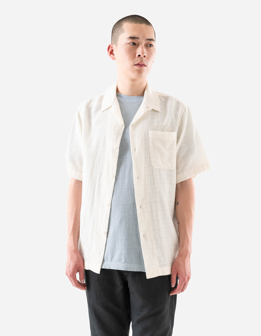7316 Light Double Voile Cuban Shirt Ecru