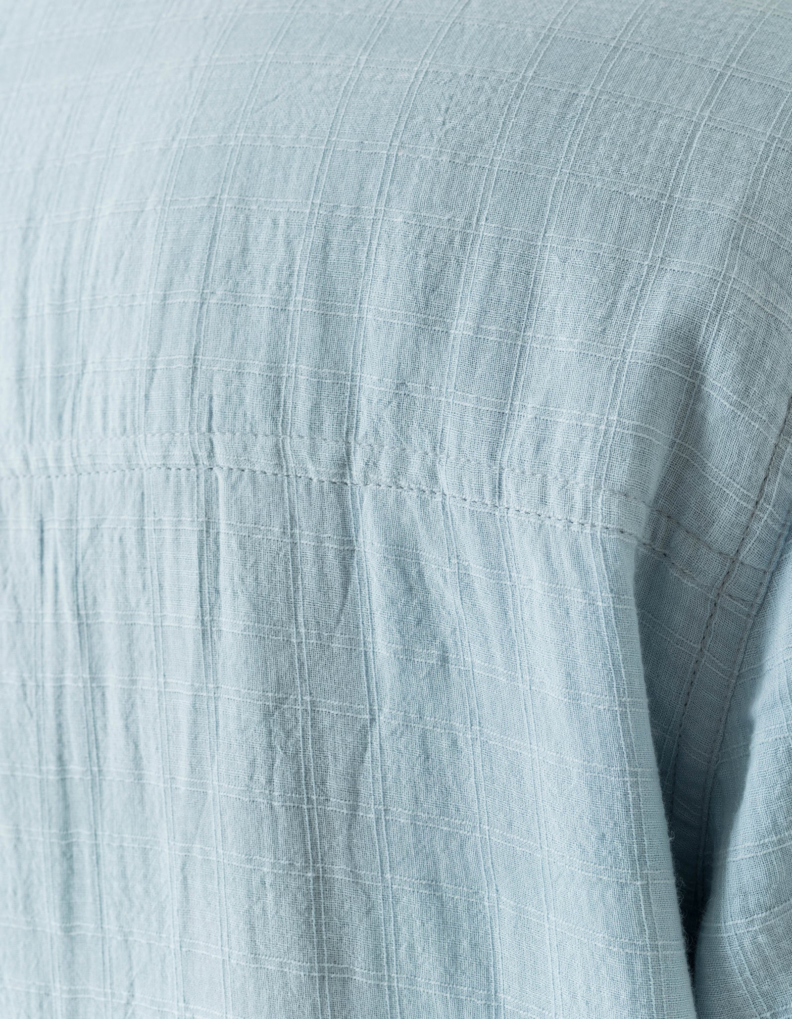 7316 Light Double Voile Cuban Shirt Light Blue