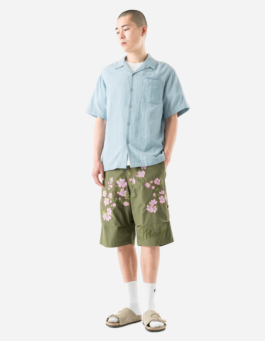 7316 Light Double Voile Cuban Shirt Light Blue