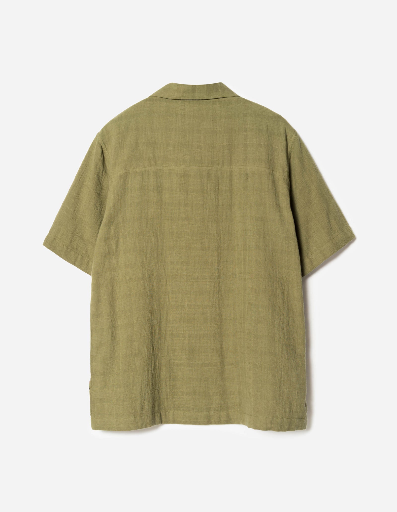 7316 Light Double Voile Cuban Shirt Olive OG-107F