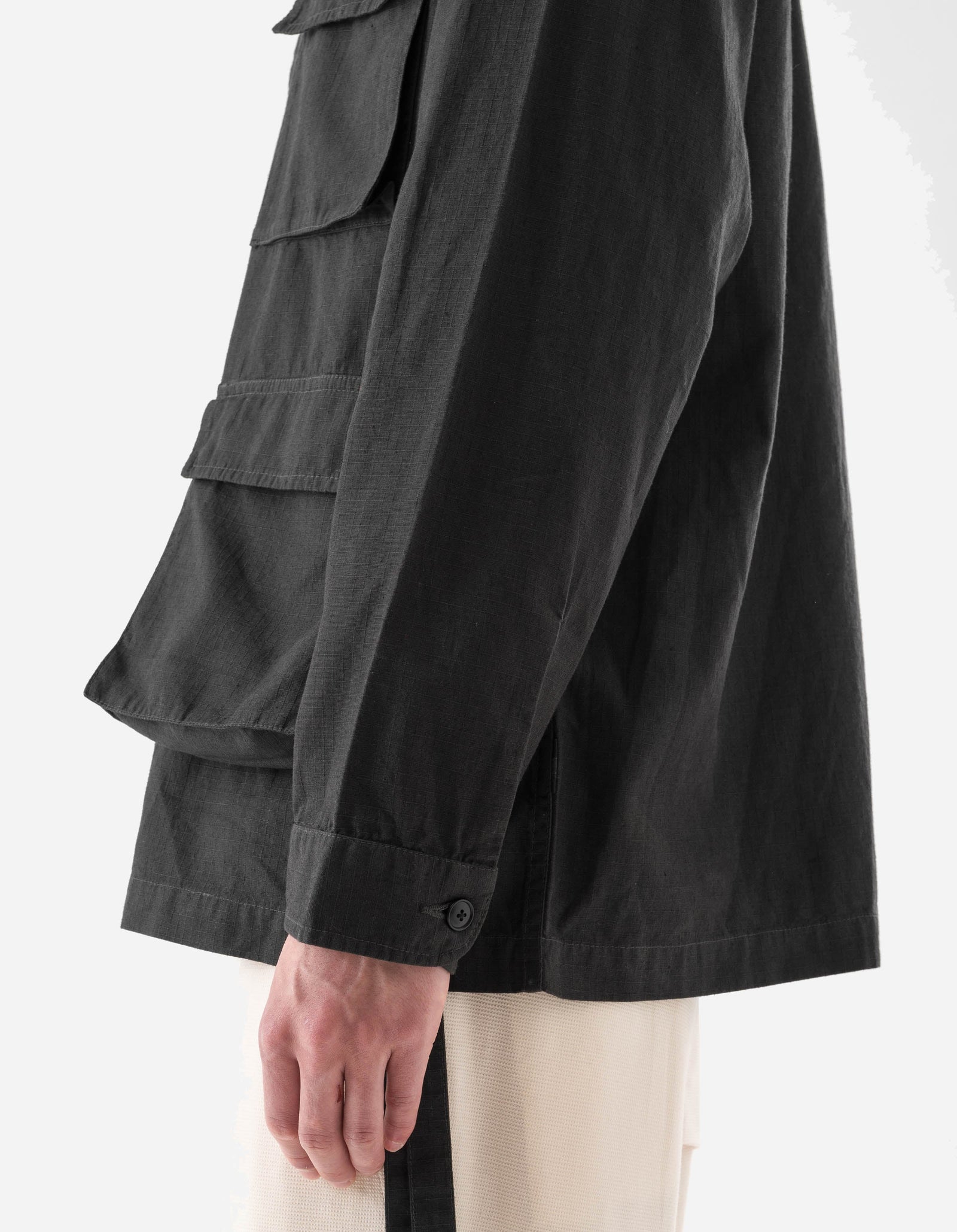 7318 Hemp Ripstop BDU Shirt Black