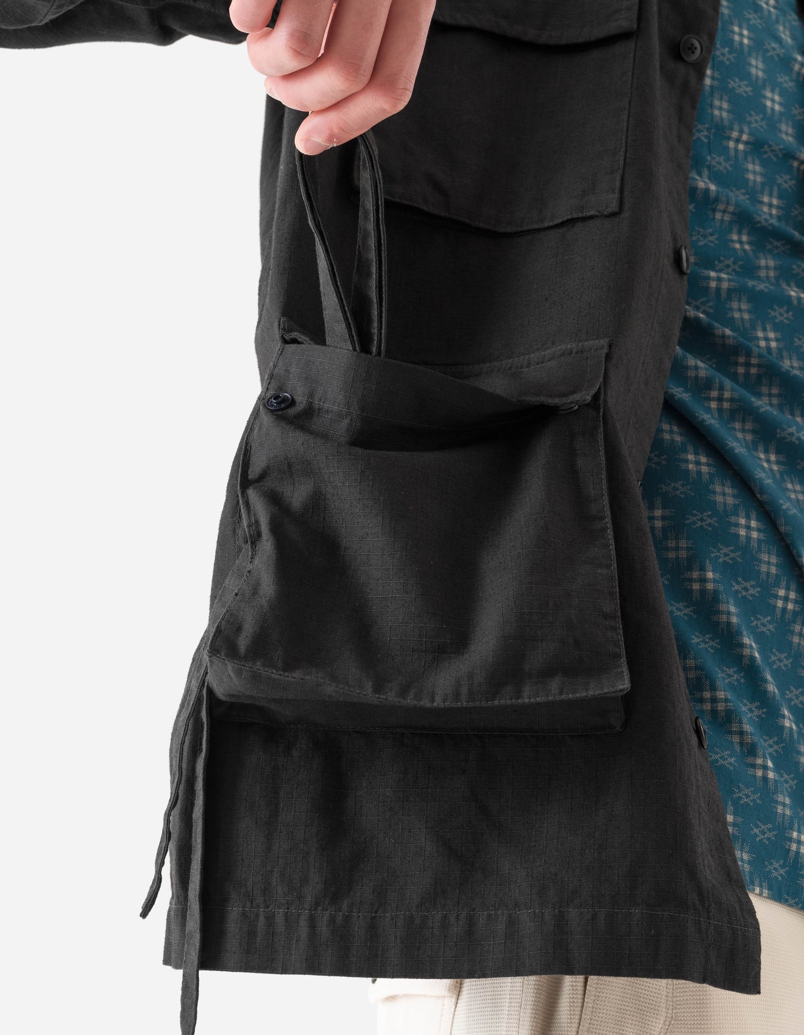 7318 Hemp Ripstop BDU Shirt Black