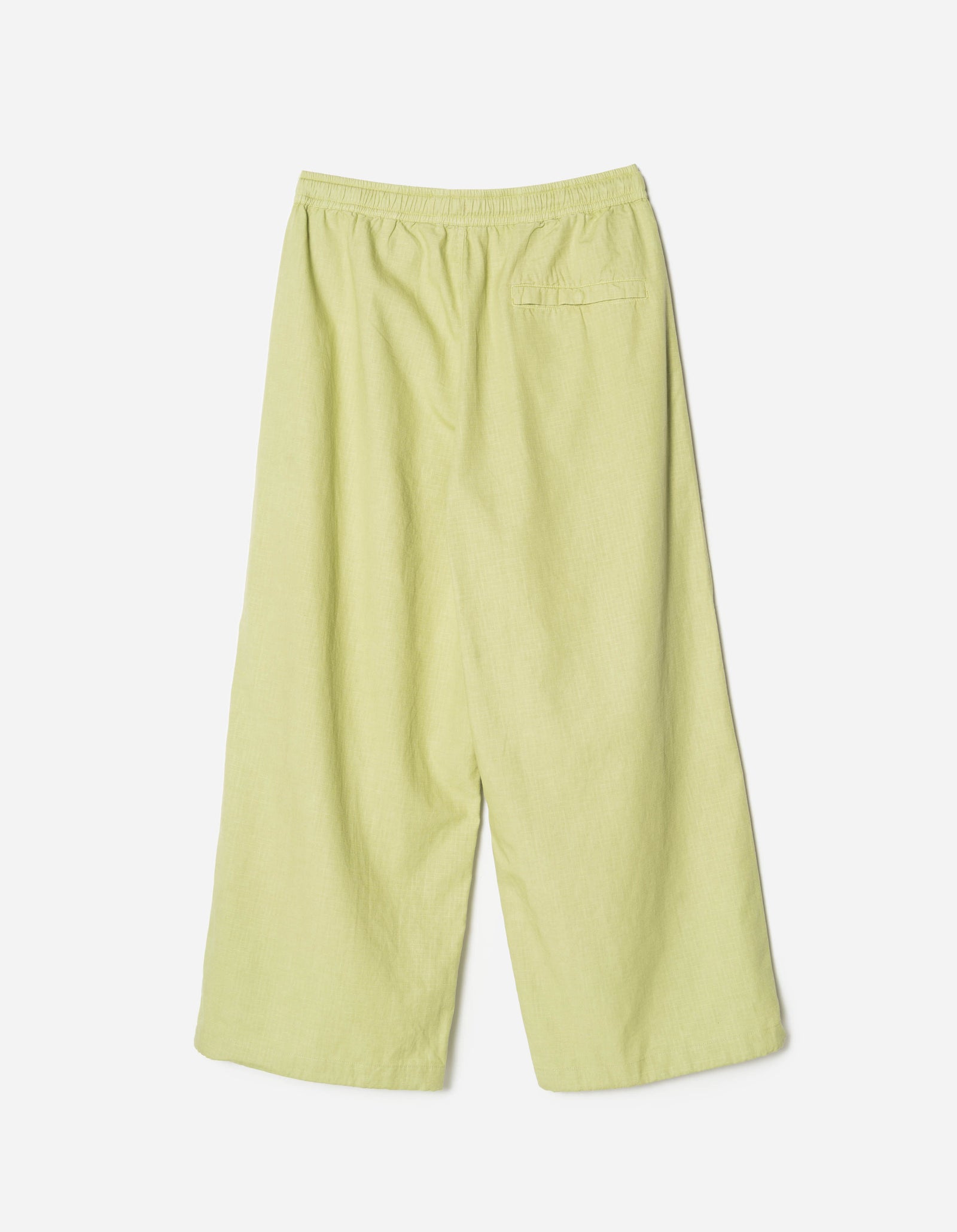7319 Hemp Ripstop Pleated Trousers Moss Green