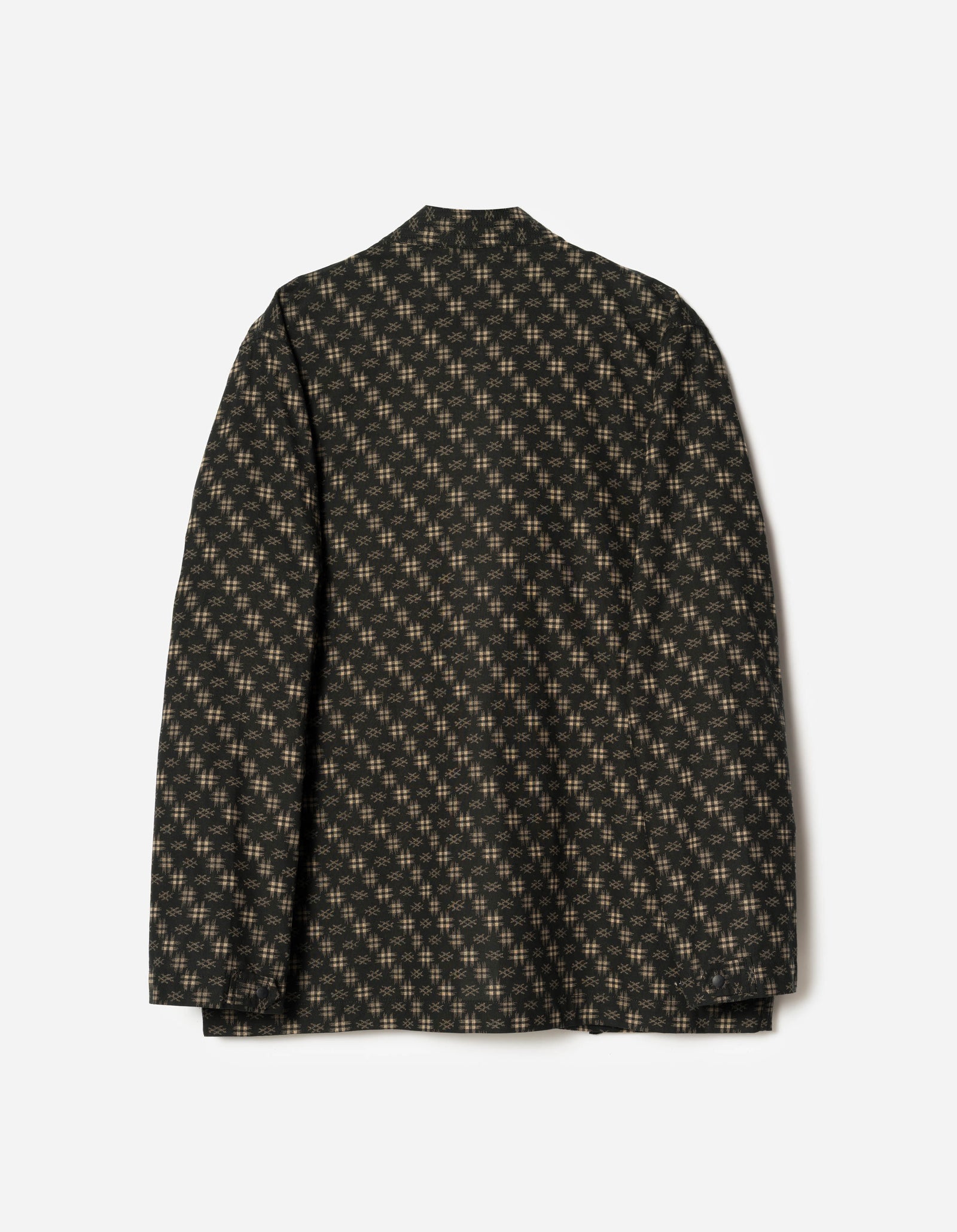 7322 Kasuri Kimono Overshirt Sumi Black