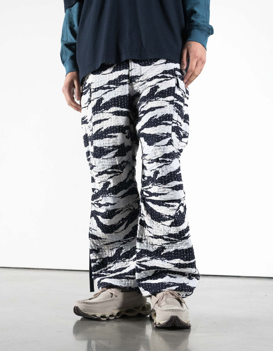 7334 Tigerstripe Stitch M65 Pants Navy/Ecru