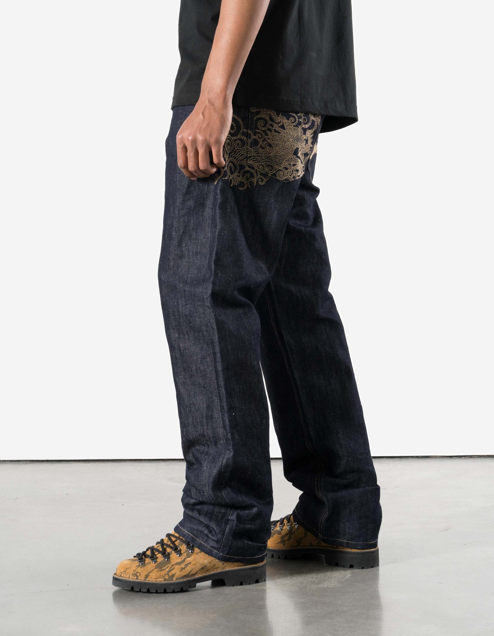 7336 Rising Dragon Hemp Jeans Indigo