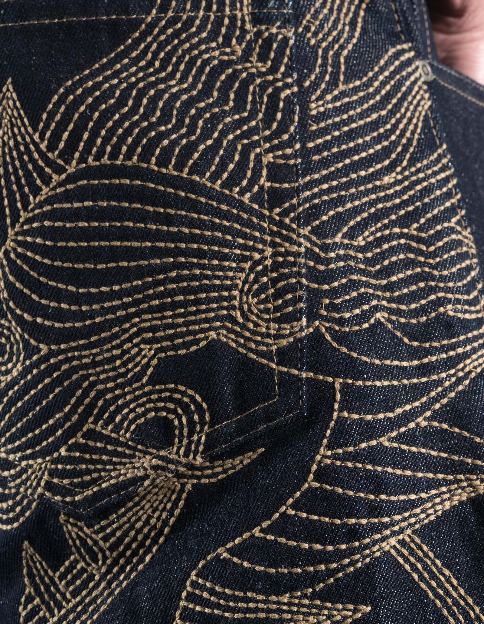 6060 Dragon Hemp Denim Jeans Indigo
