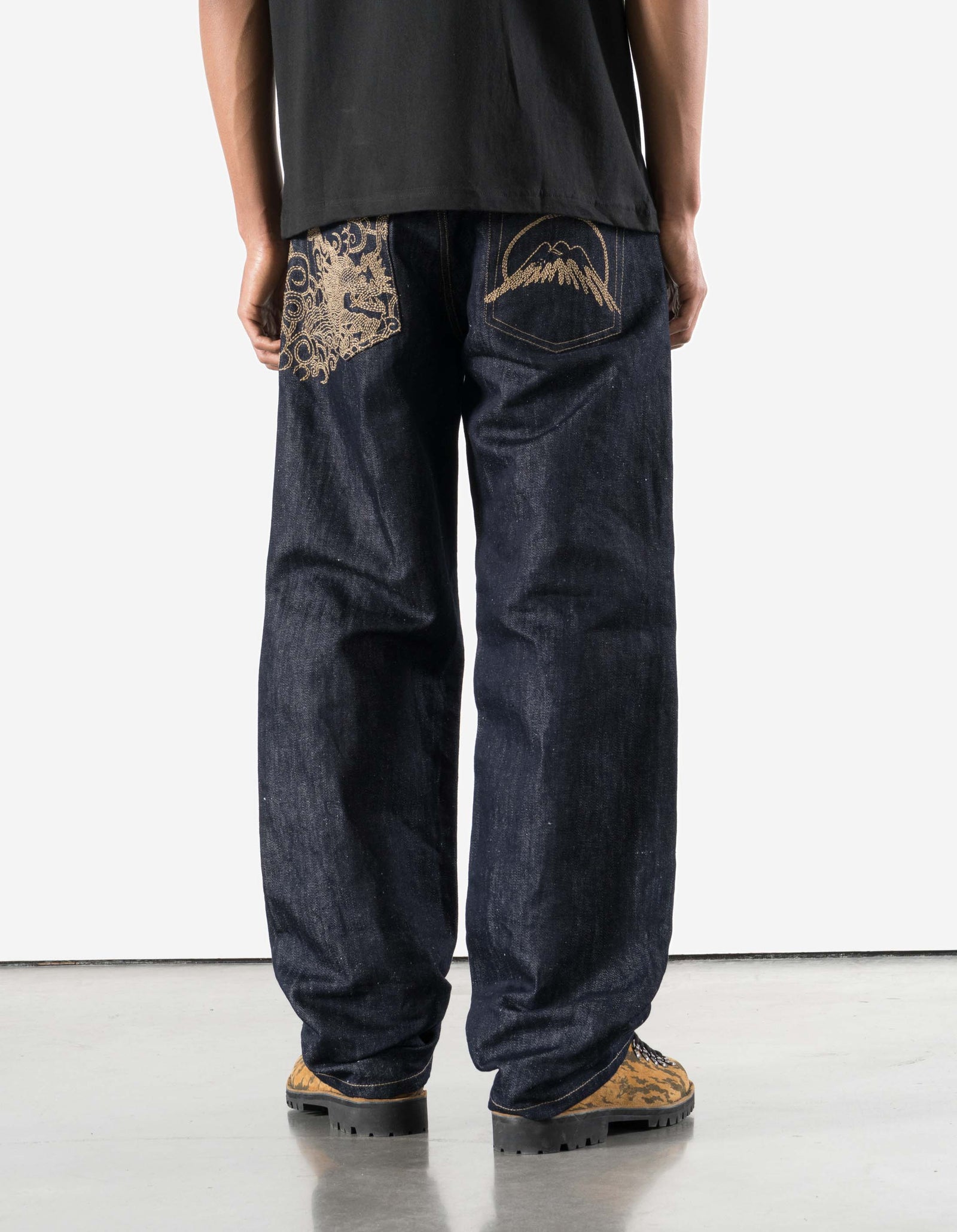 7336 Rising Dragon Hemp Jeans Indigo