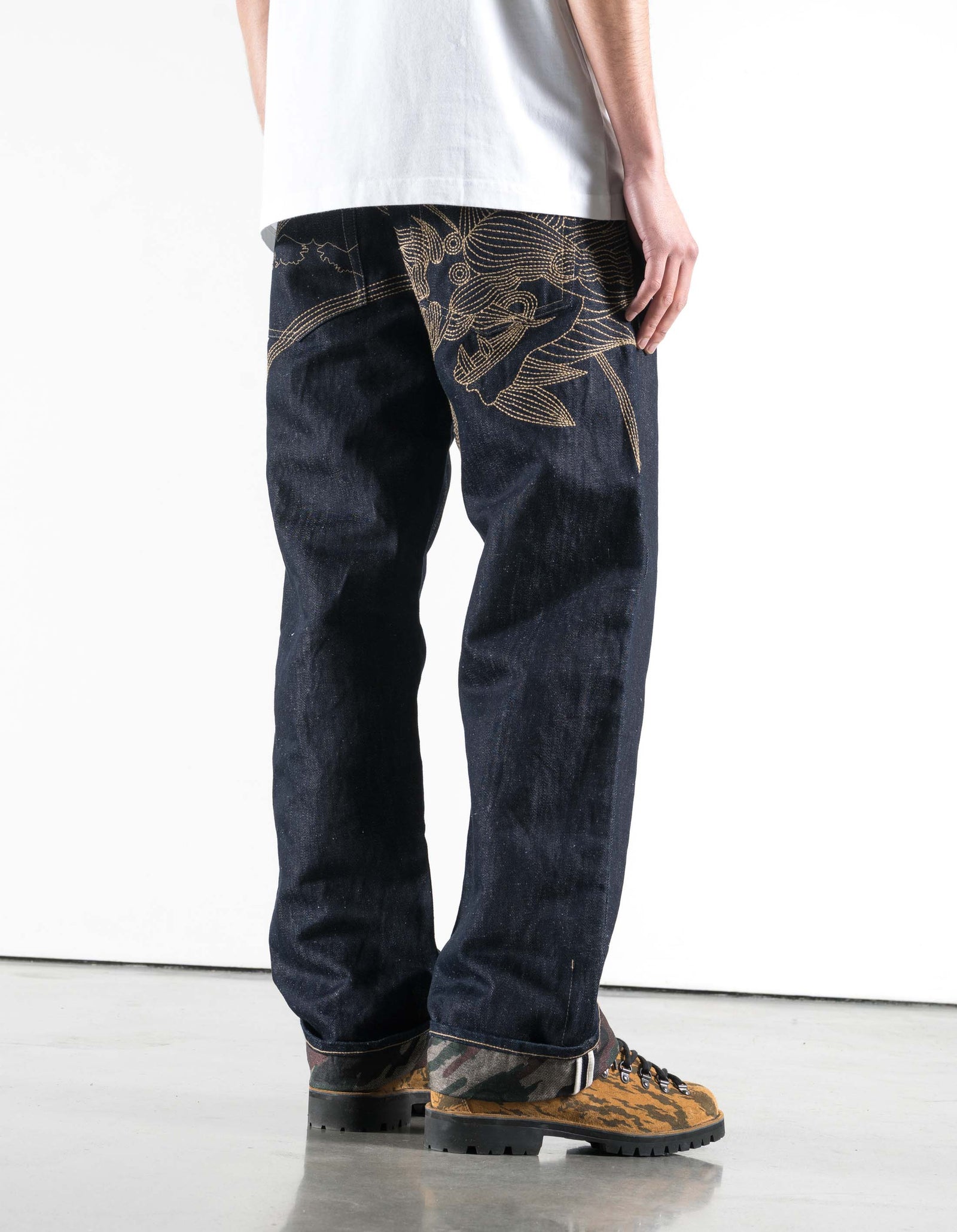6060 Dragon Hemp Denim Jeans Indigo