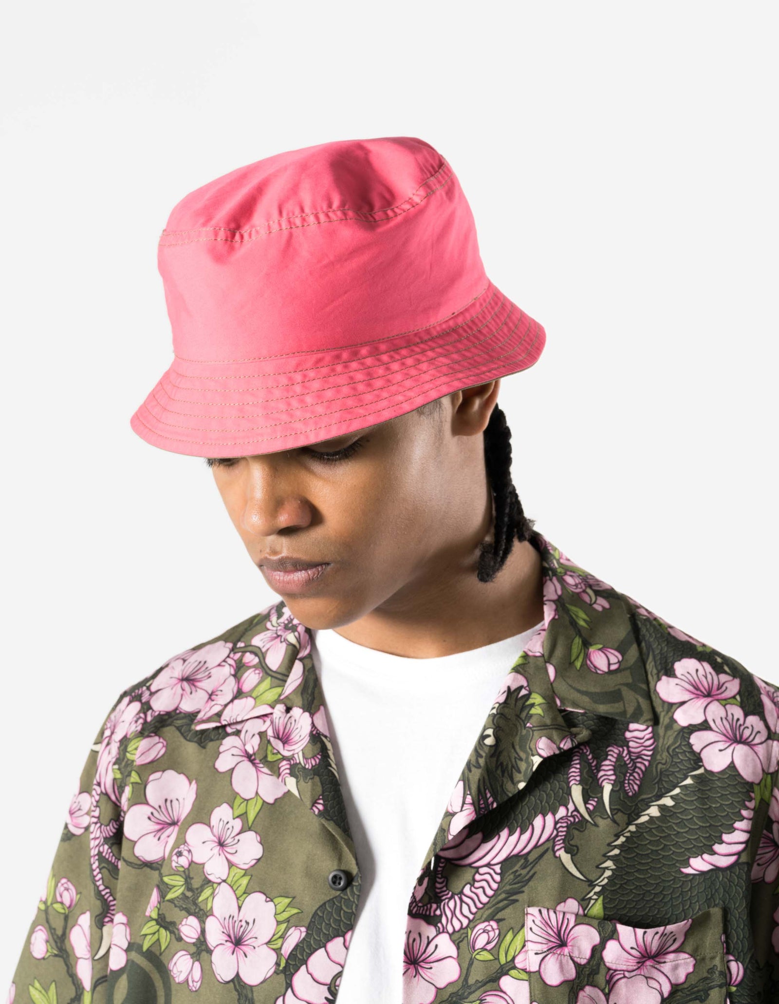 7346 Peace Dove Bucket Hat Olive/Pink