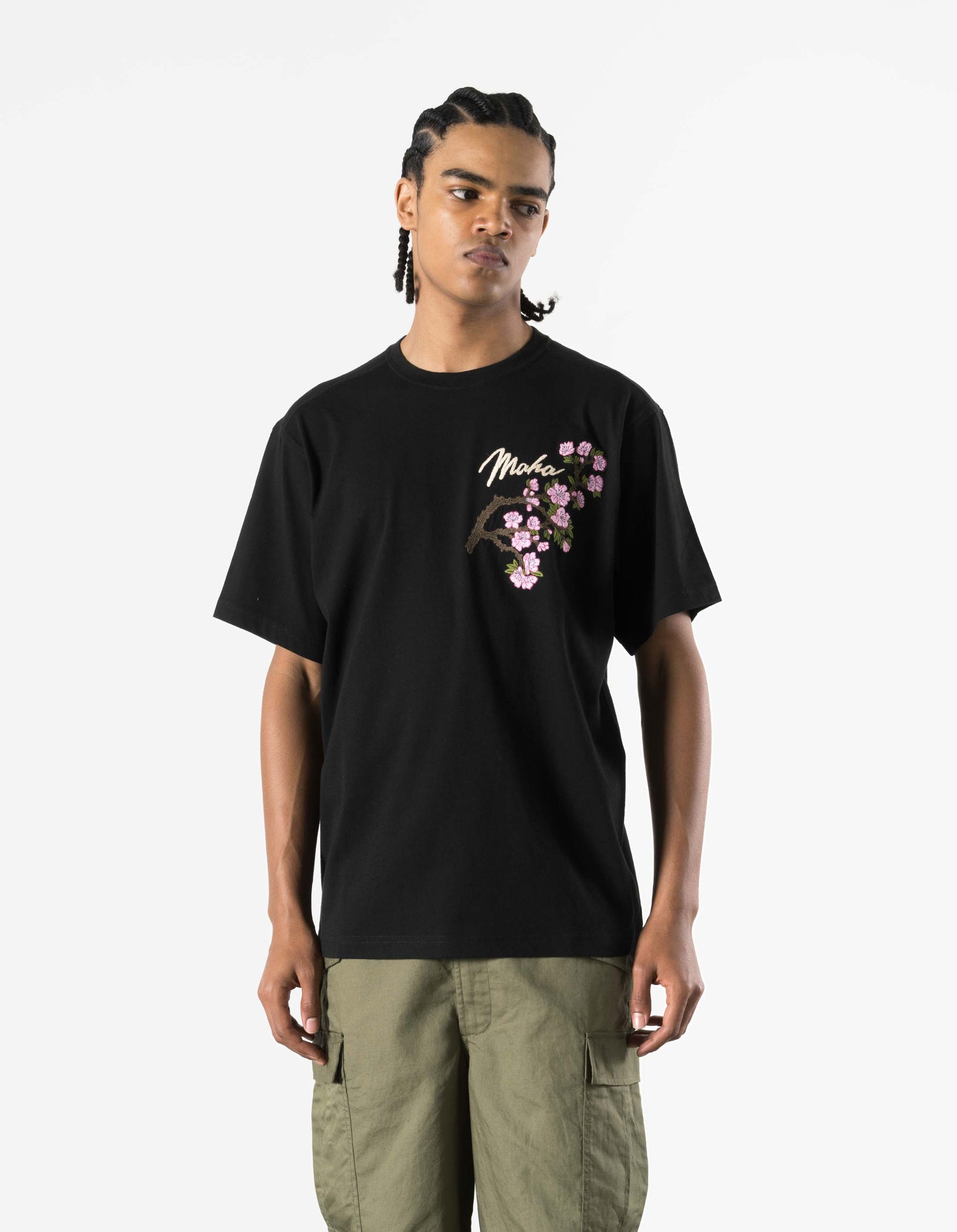 7352 Sakura Serenity S/S T-Shirt Black