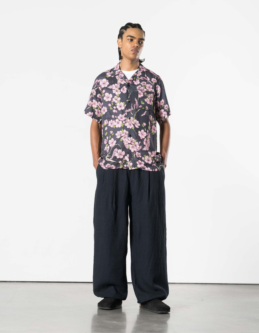 7359 Sakura Camp Collar Shirt Navy