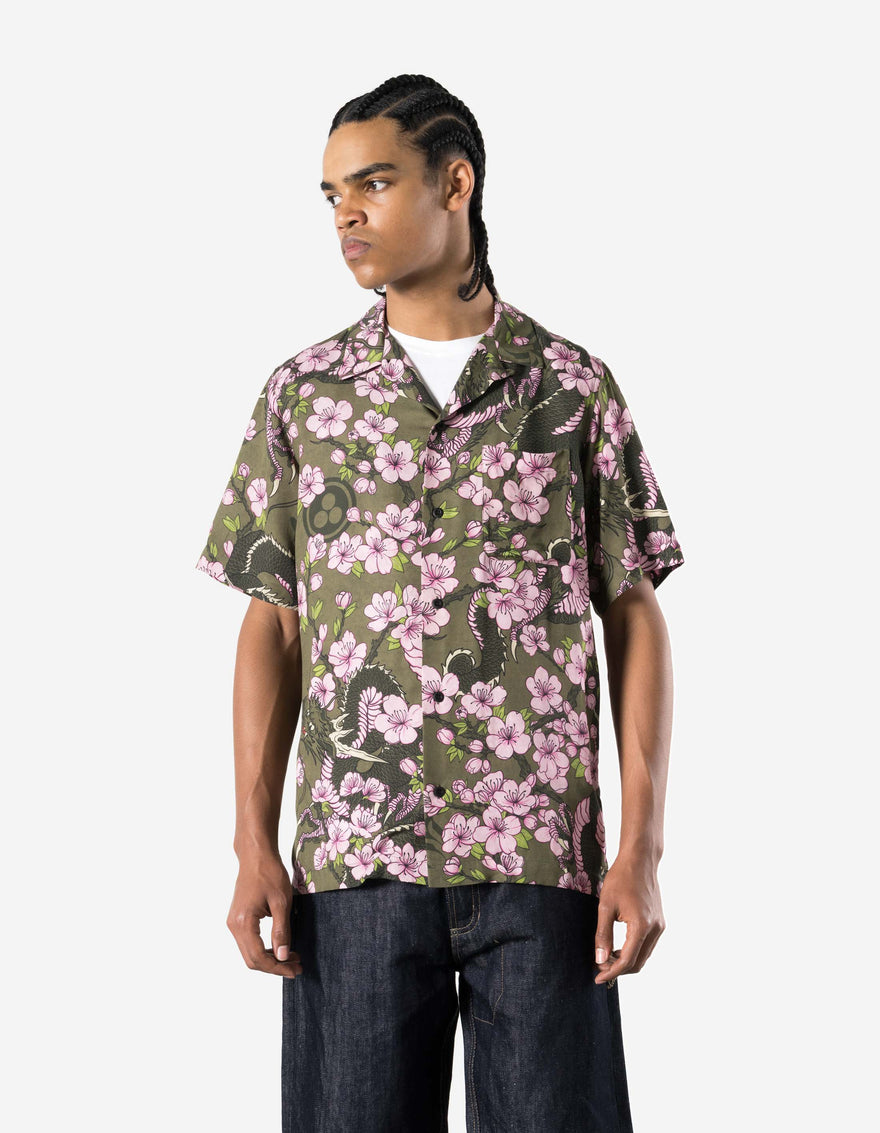 7359 Sakura Camp Collar Shirt Olive