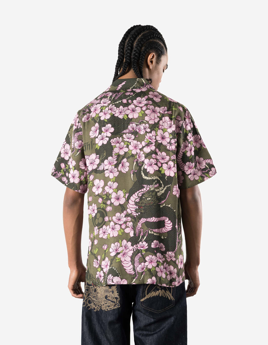7359 Sakura Camp Collar Shirt Olive